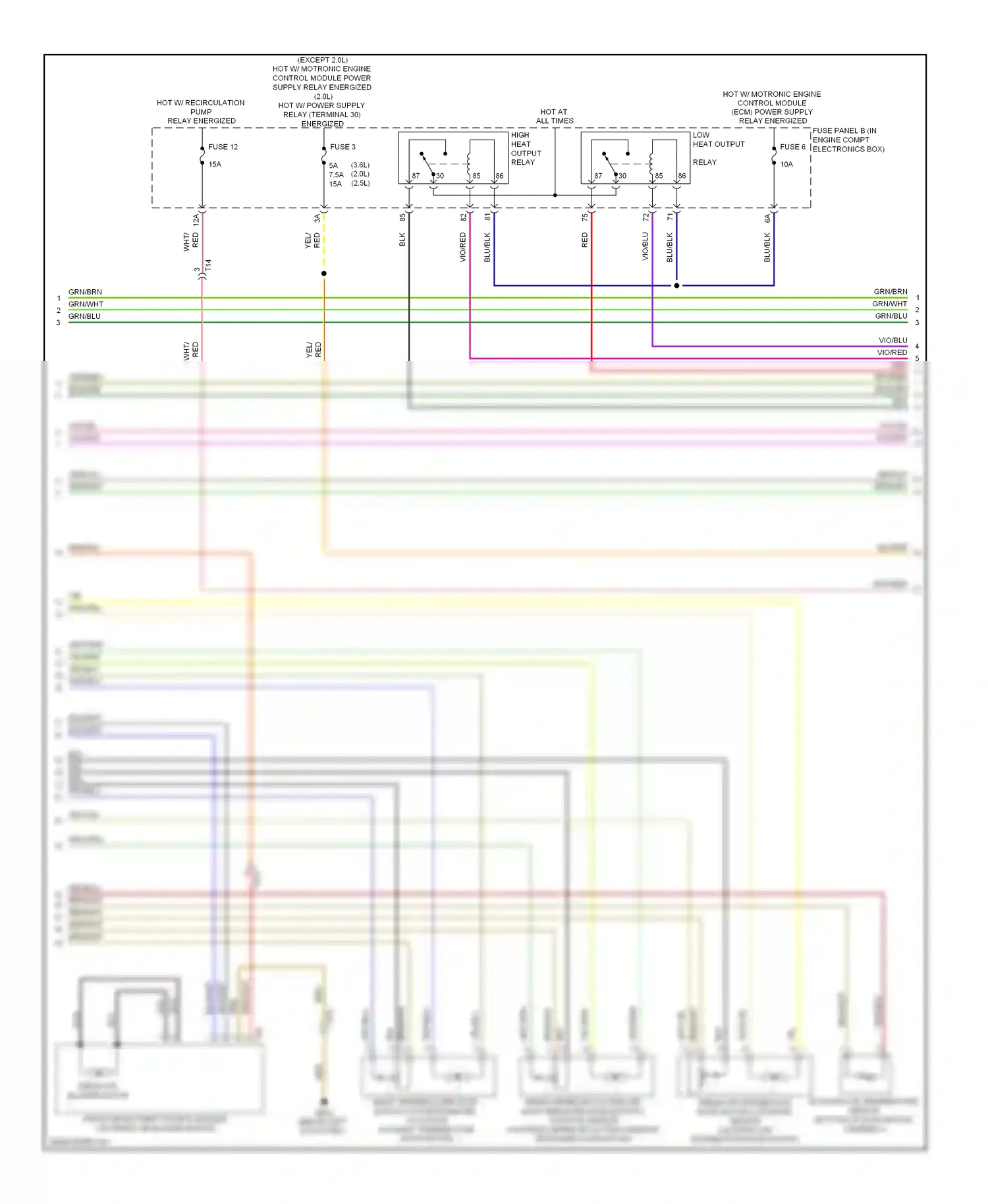 Wiring diagram blk for Volkswagen Passat B7 (2010-2015) (4 of 76)
