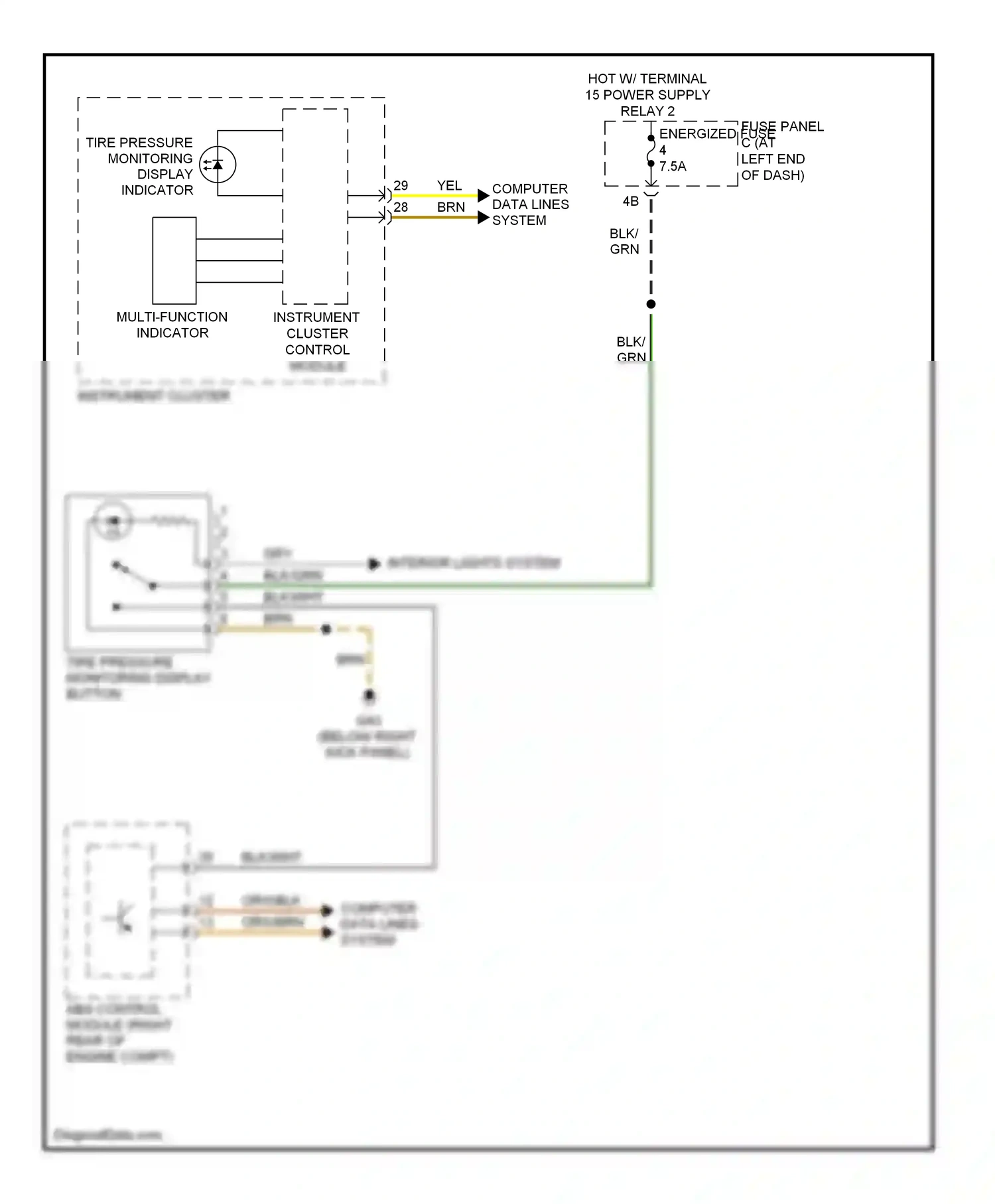 Wiring diagram blk for Volkswagen Passat B7 (2010-2015) (76 of 76)