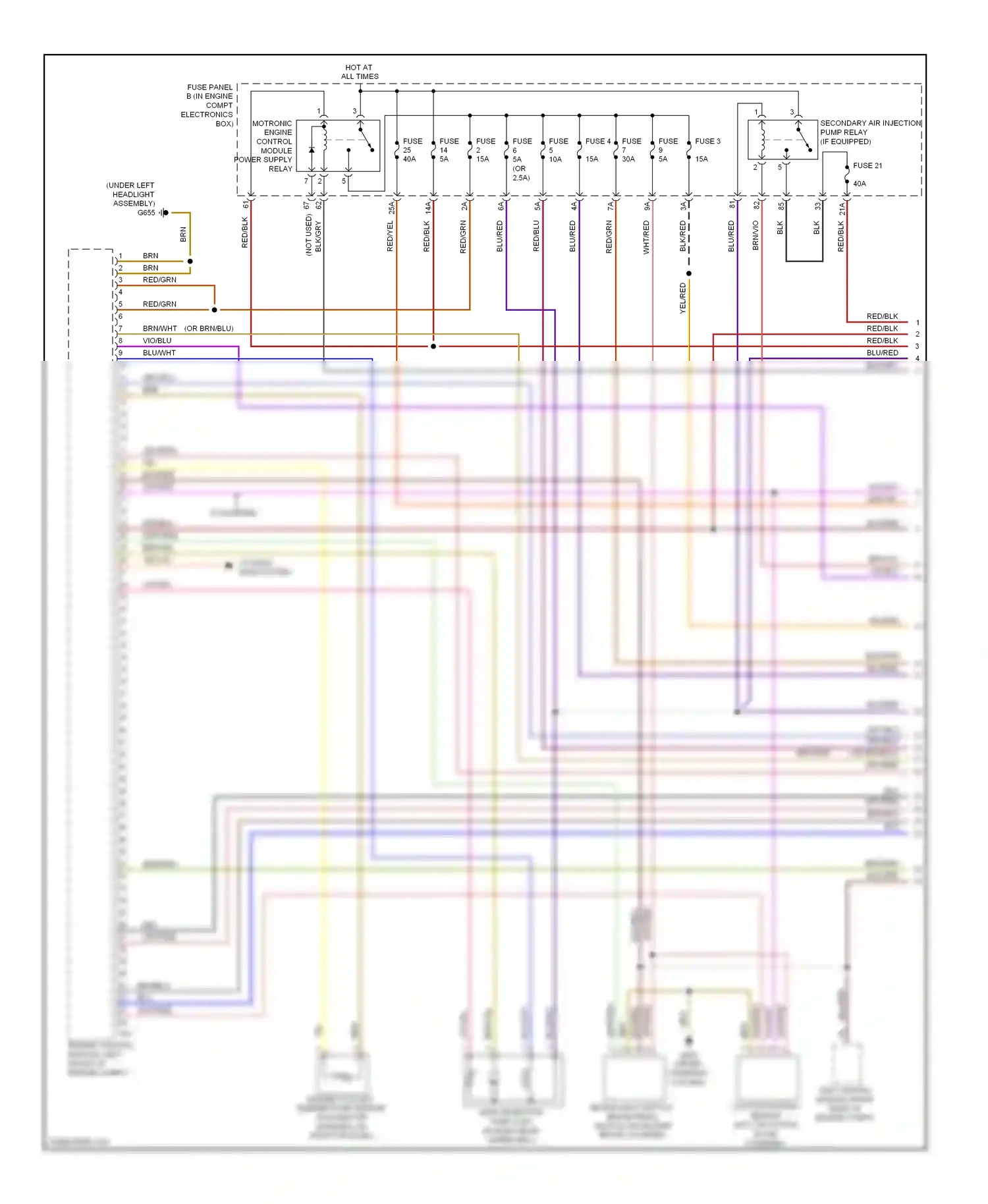 Wiring diagram blu for Volkswagen Passat B7 (2010-2015) (19 of 68)