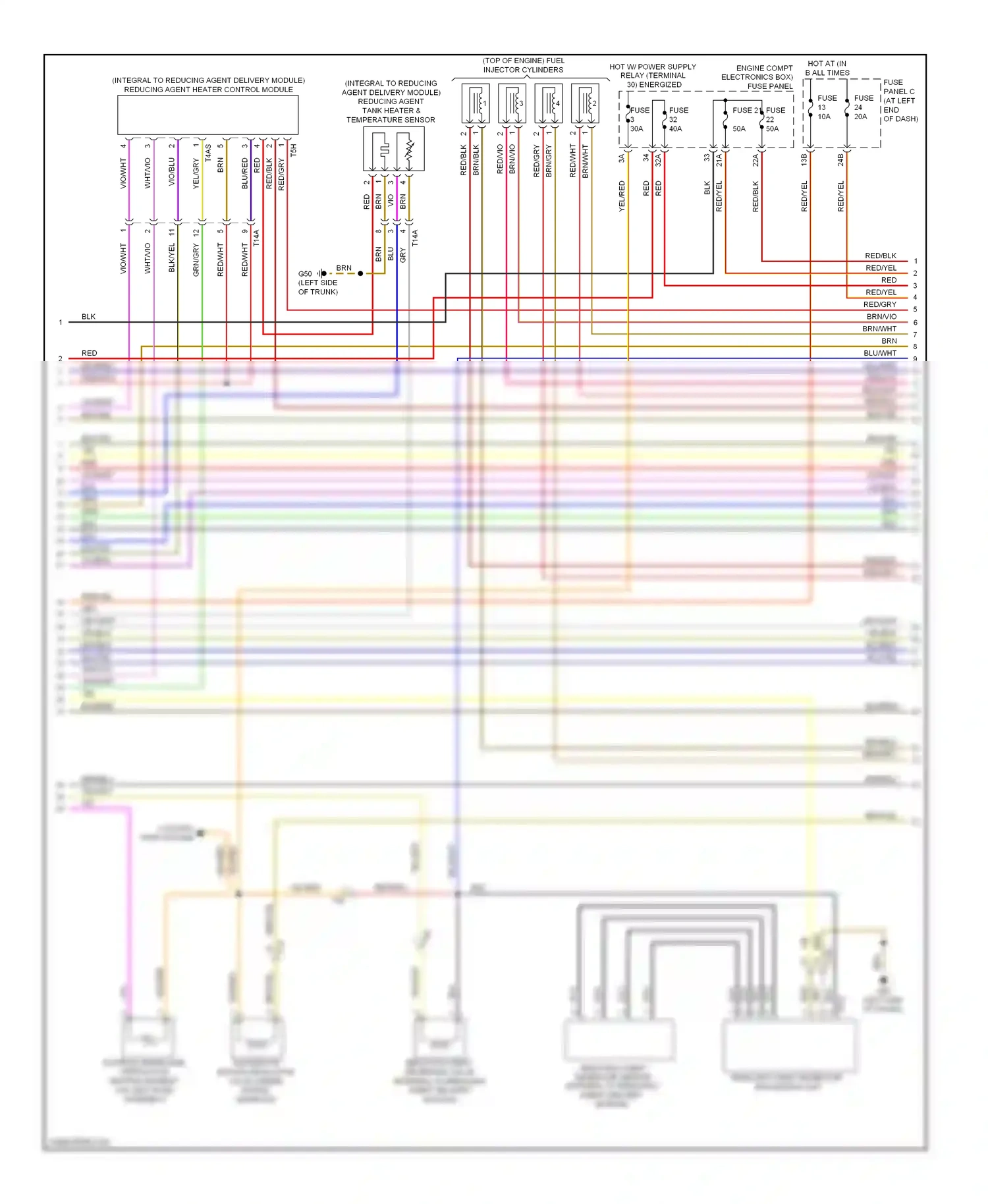 Wiring diagram blu for Volkswagen Passat B7 (2010-2015) (16 of 68)