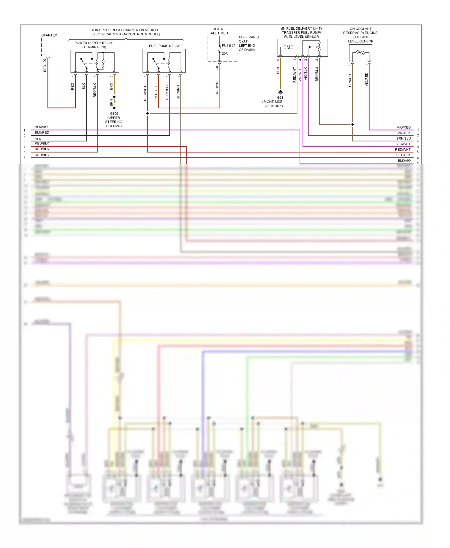 Wiring diagram blu for Volkswagen Passat B7 (2010-2015) (24 of 68)