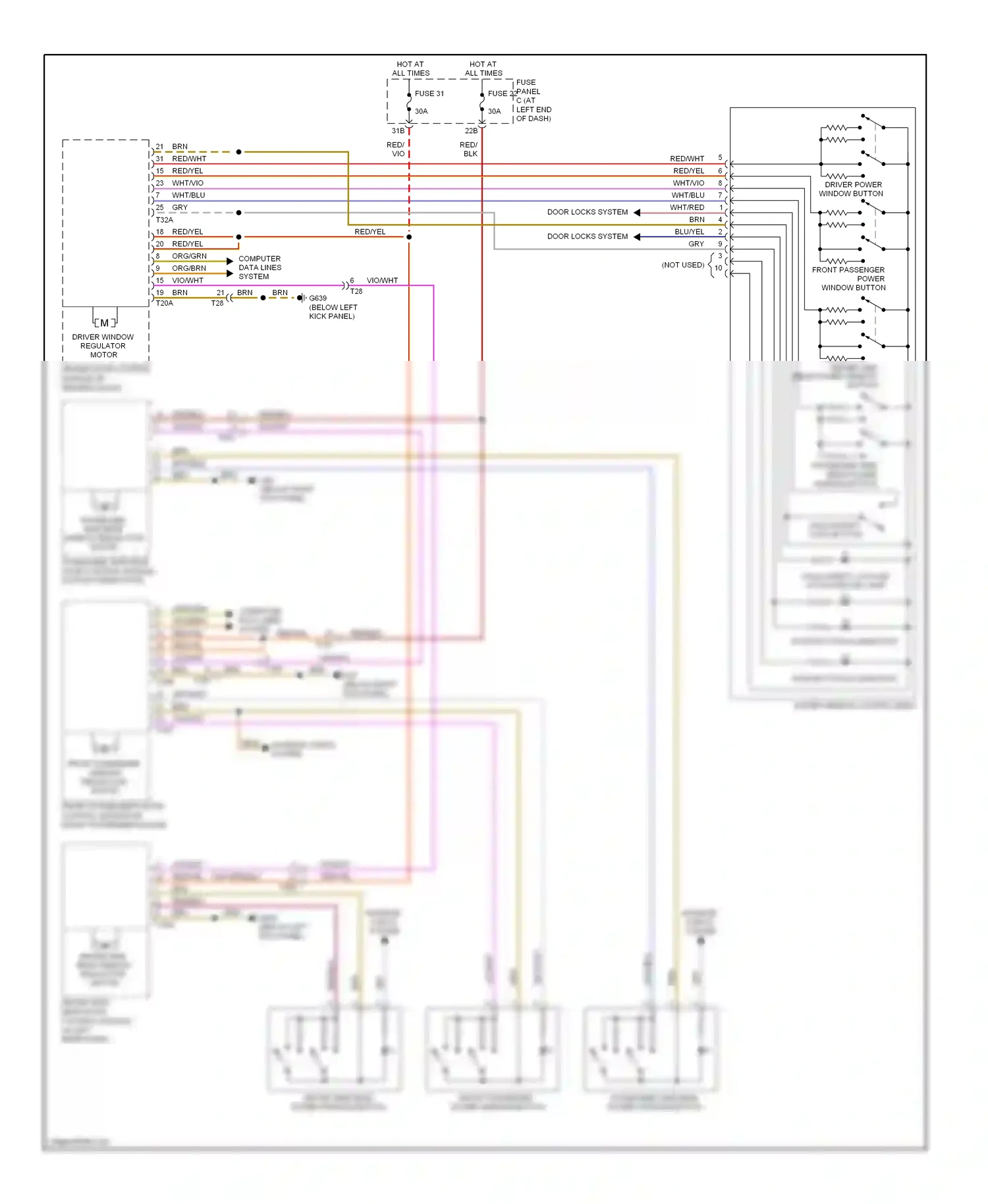 Wiring diagram computer data lines system for Volkswagen Passat B7 (2010-2015) (48 of 69)