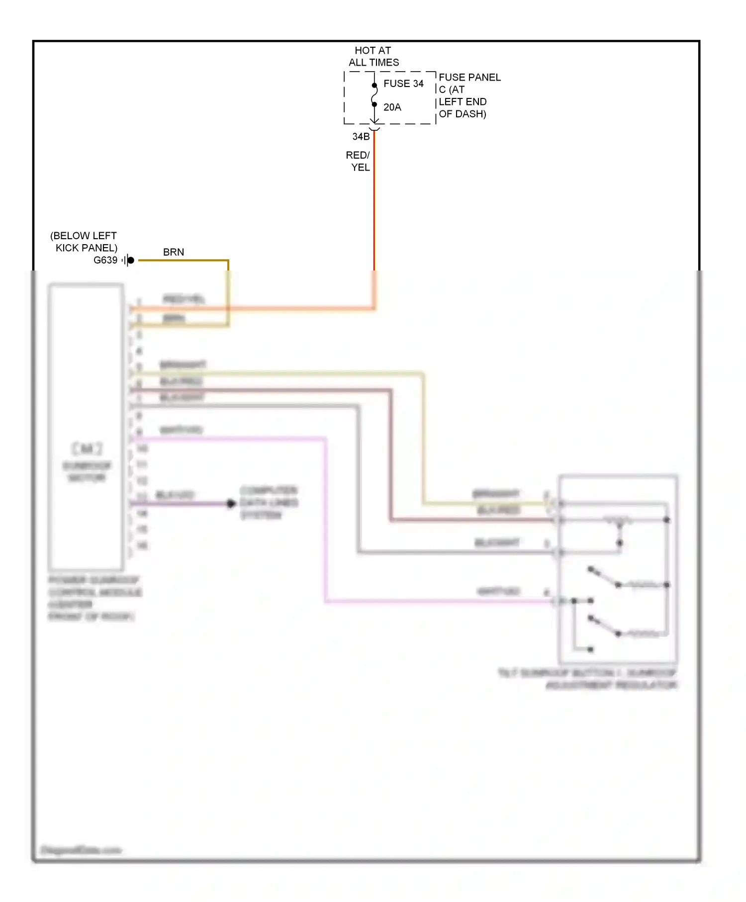 Wiring diagram computer data lines system for Volkswagen Passat B7 (2010-2015) (47 of 69)