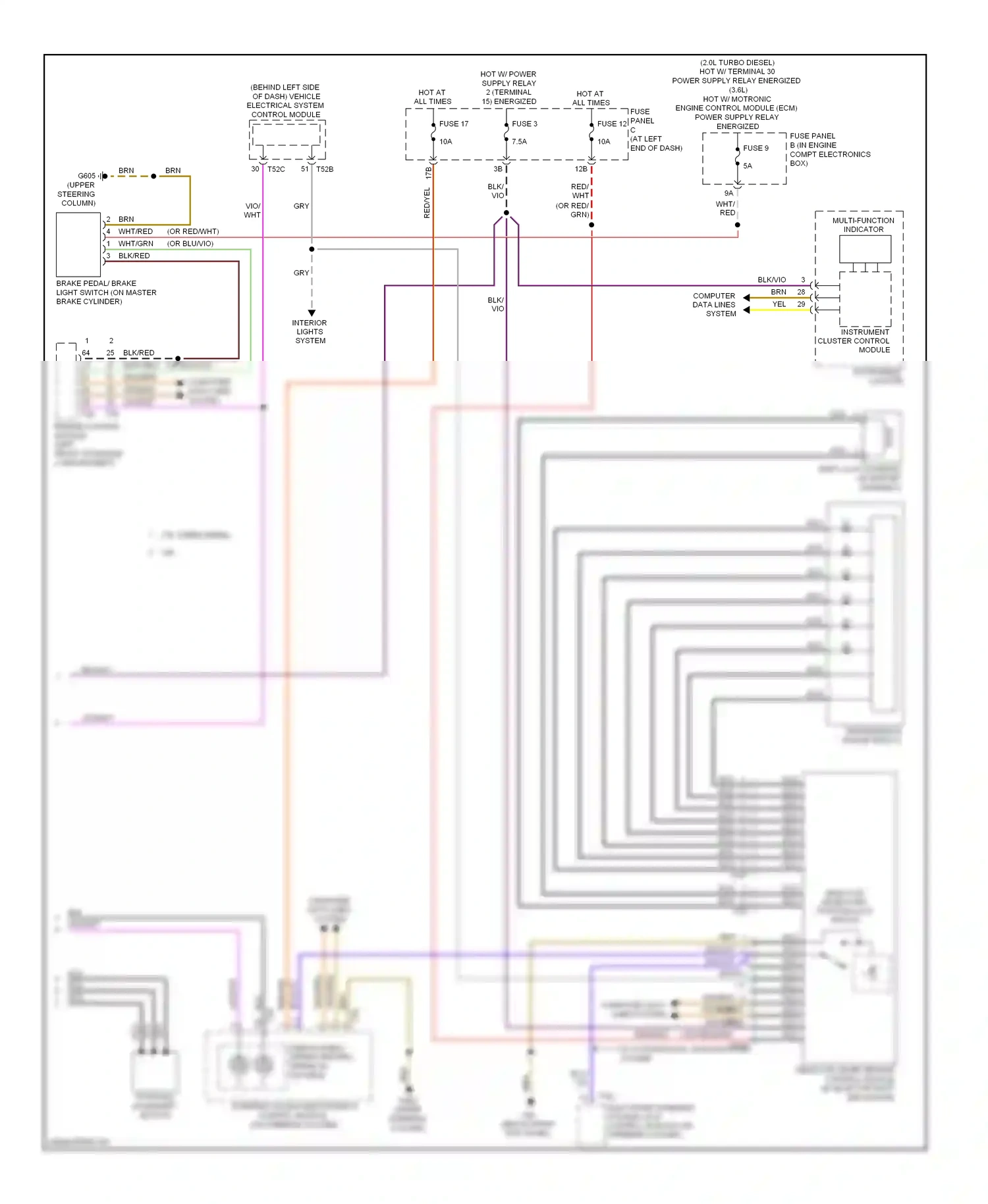 Wiring diagram computer data lines system for Volkswagen Passat B7 (2010-2015) (65 of 69)