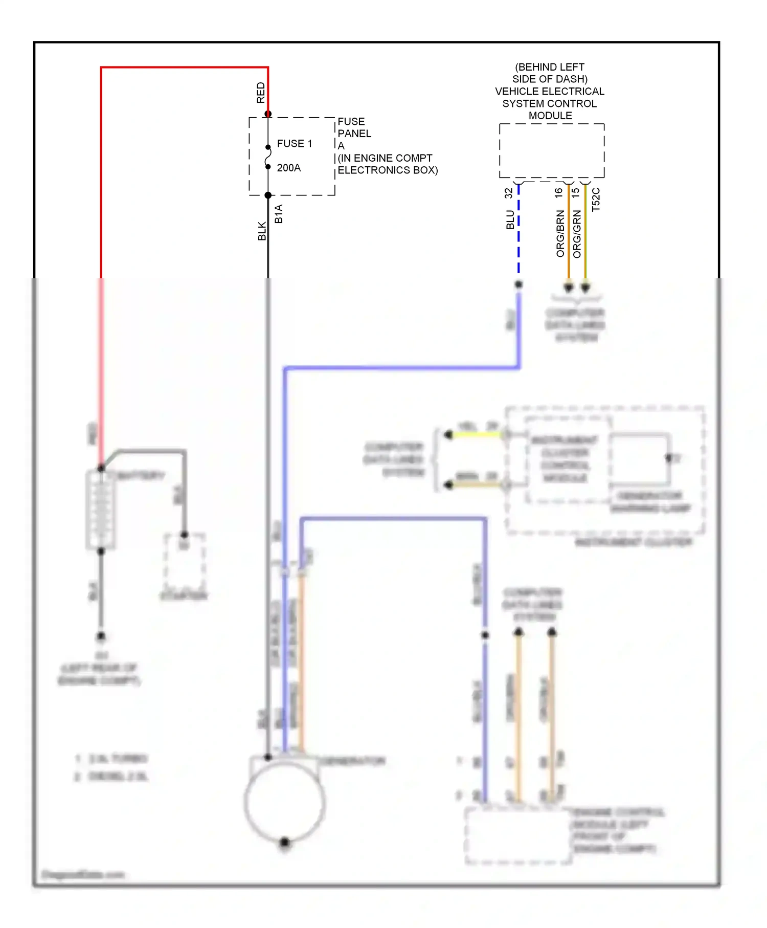 Wiring diagram computer data lines system for Volkswagen Passat B7 (2010-2015) (51 of 69)