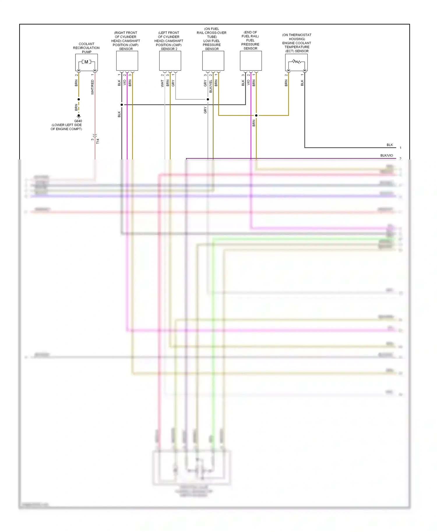 Wiring diagram coolant recirculation pump for Volkswagen Passat B7 (2010-2015) (1 of 1)
