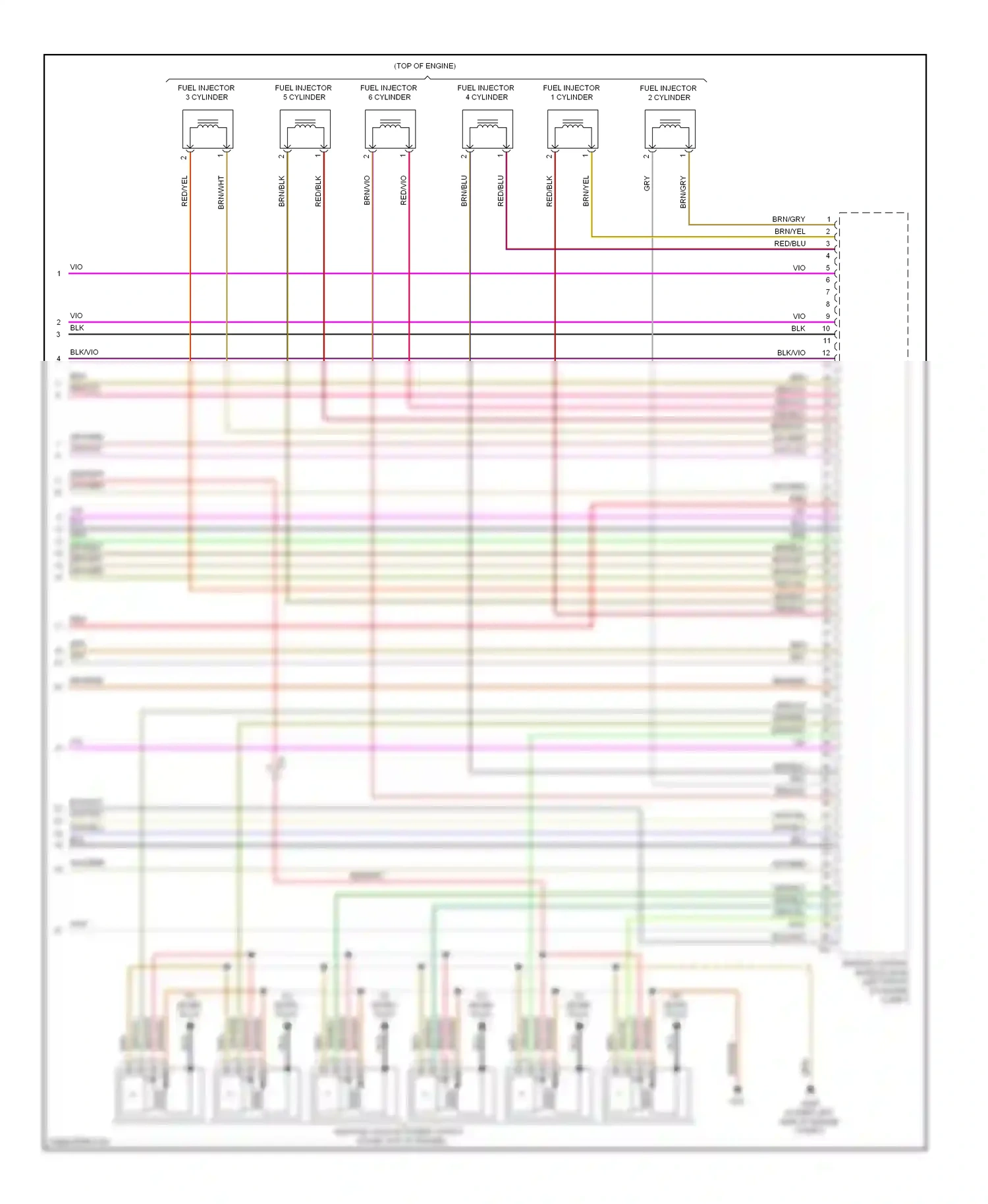 Volkswagen Passat B7 (2010-2015) engine control module (ecm) wiring diagram  (2 of 2)