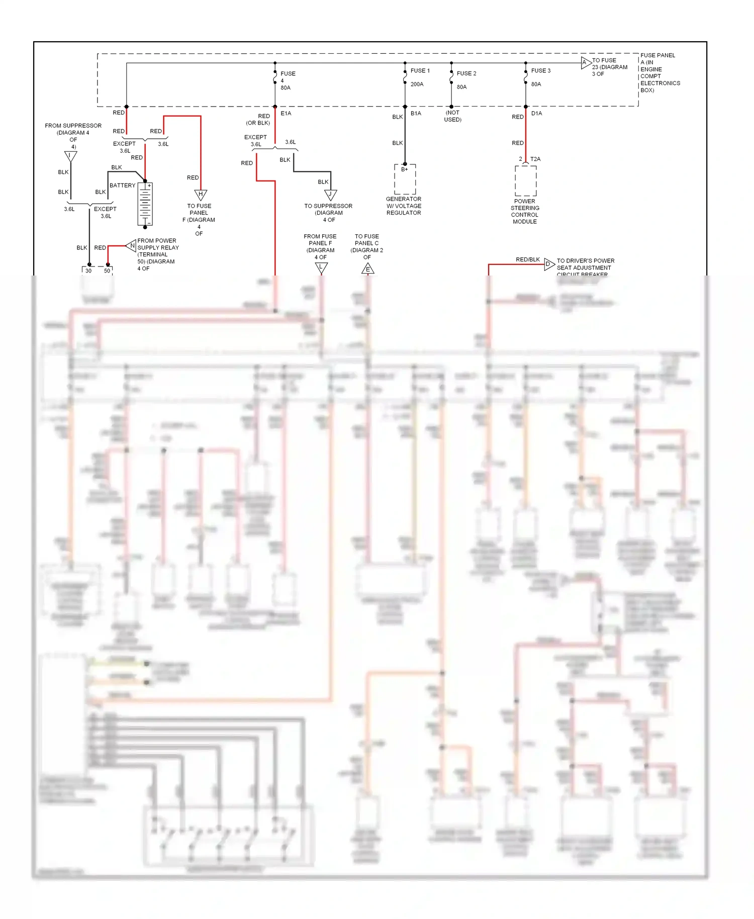 Wiring diagram fuse 2 for Volkswagen Passat B7 (2010-2015) (1 of 4)