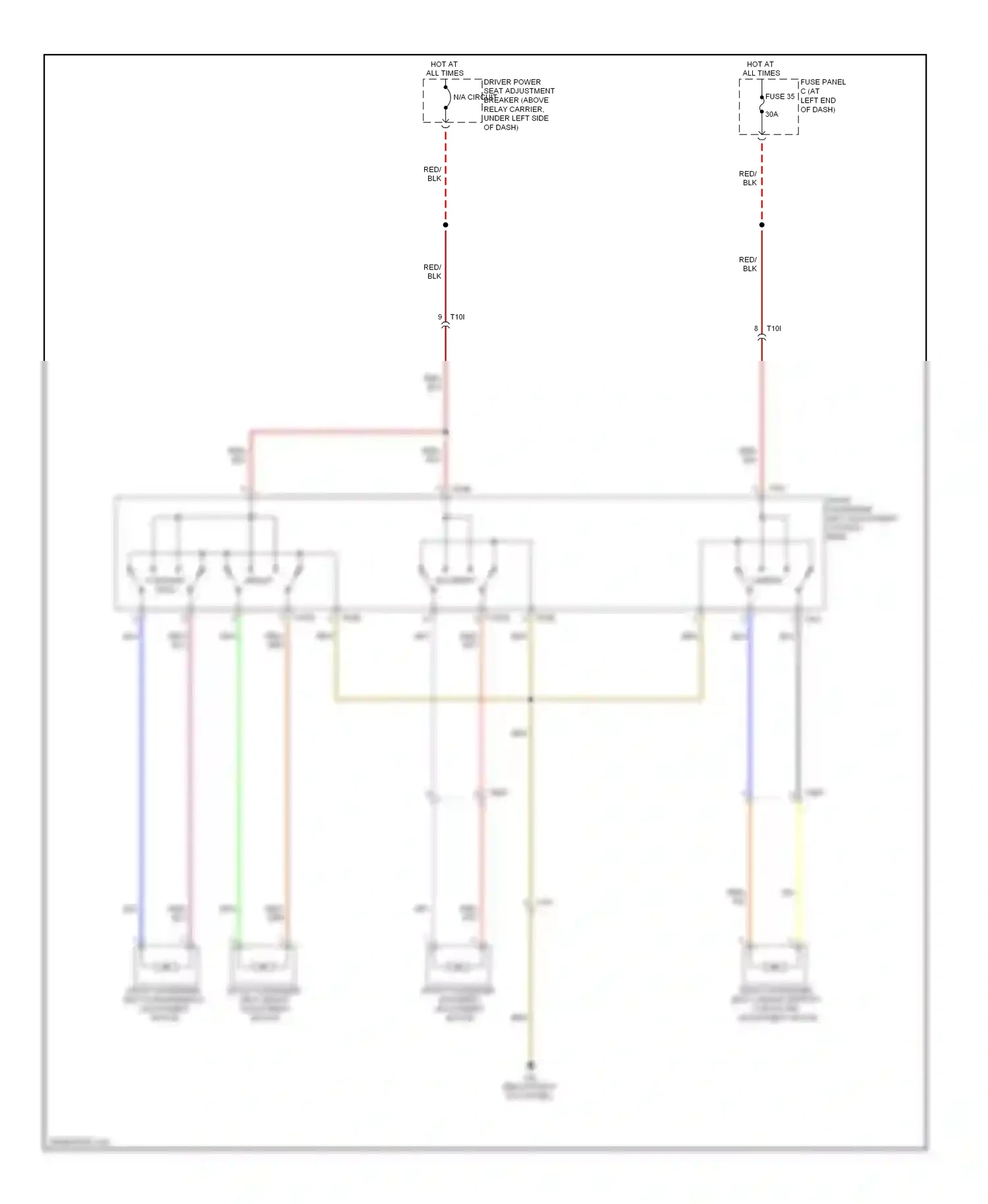 Wiring diagram fuse 35 for Volkswagen Passat B7 (2010-2015) (2 of 2)