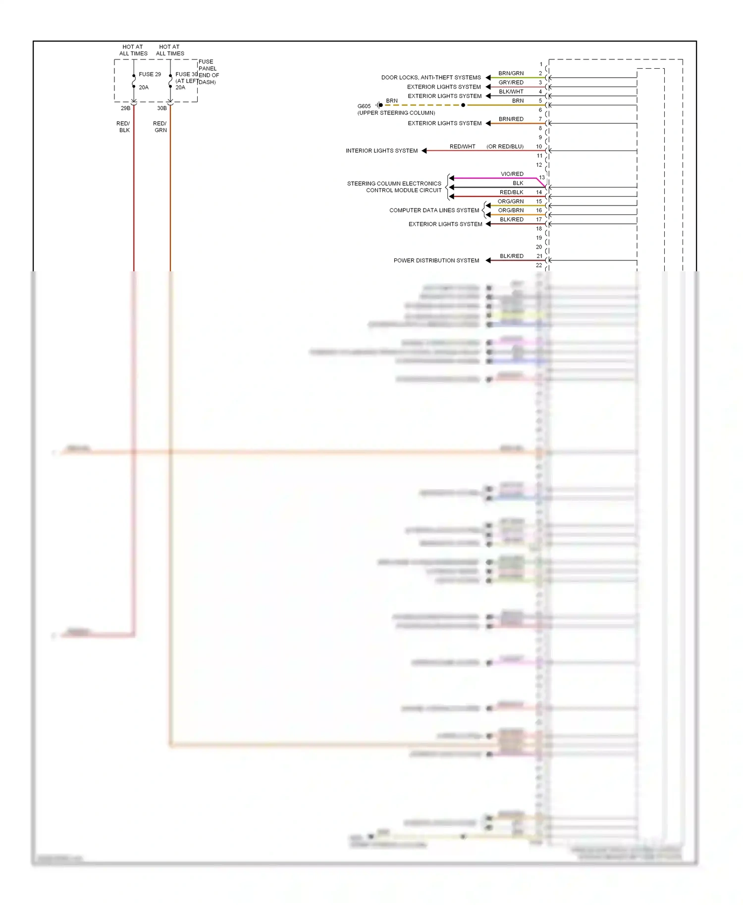 Wiring diagram horns system for Volkswagen Passat B7 (2010-2015) (5 of 5)