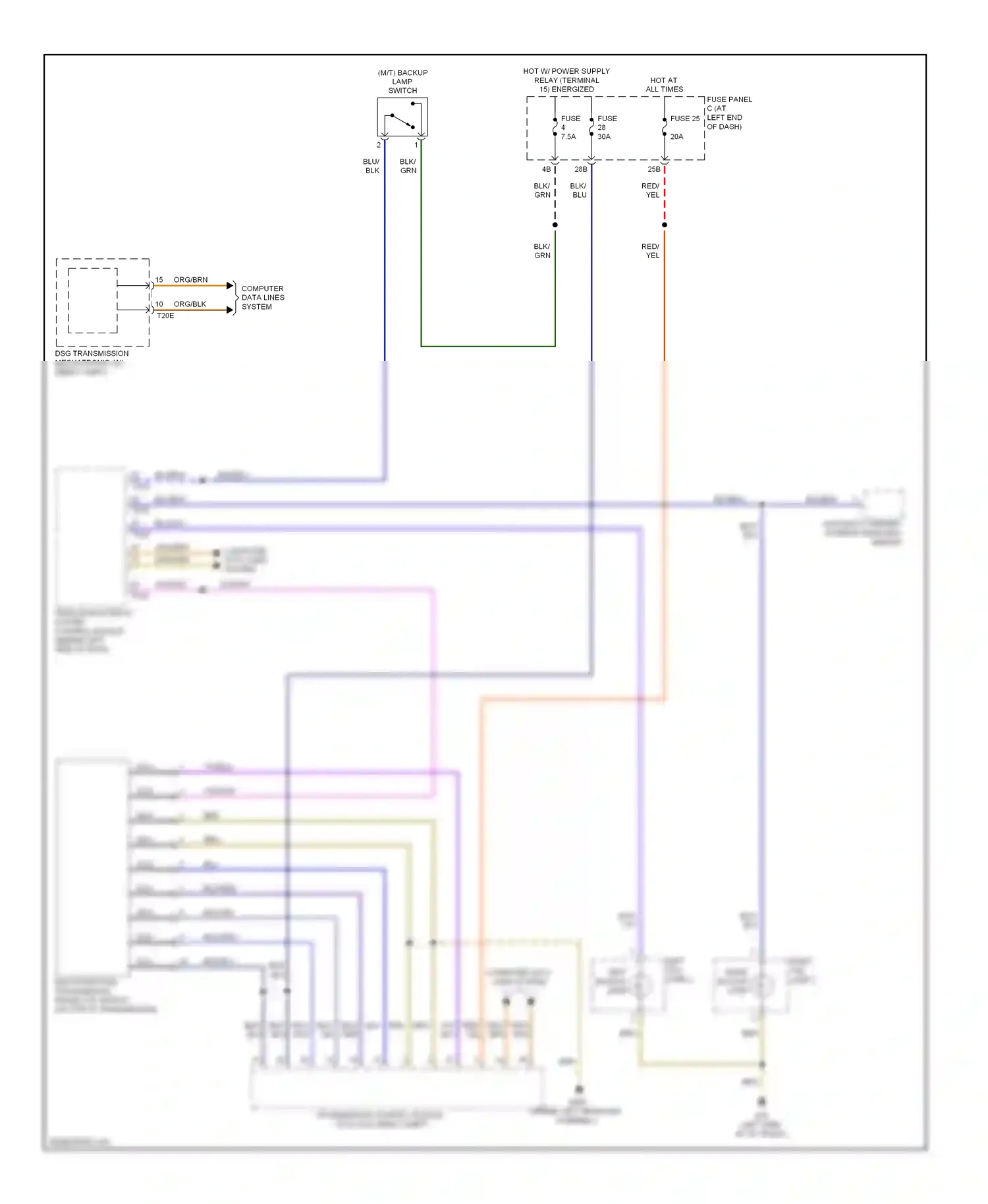 Wiring diagram red for Volkswagen Passat B7 (2010-2015) (21 of 69)