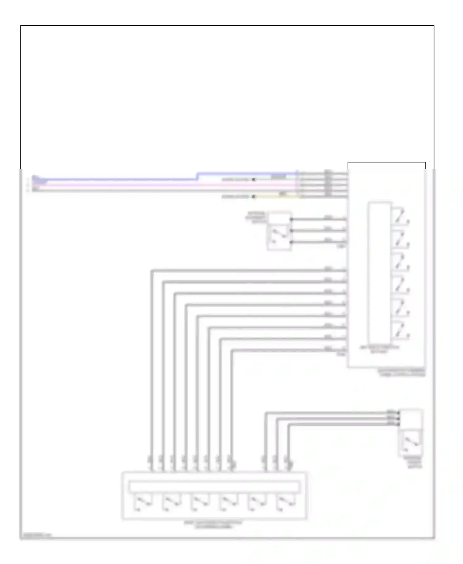 Wiring diagram tiptronic downshift button for Volkswagen Passat B7 (2010-2015) (3 of 3)