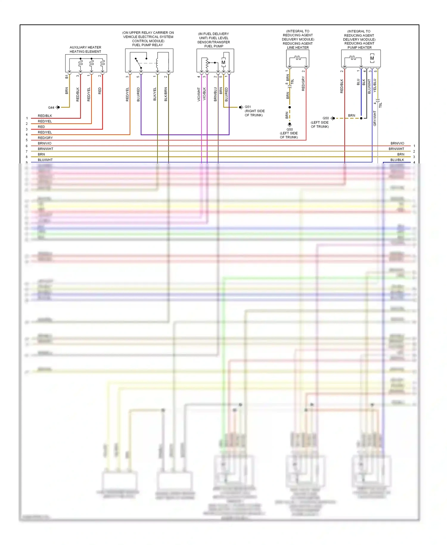 Wiring diagram vio/blk for Volkswagen Passat B7 (2010-2015) (6 of 16)