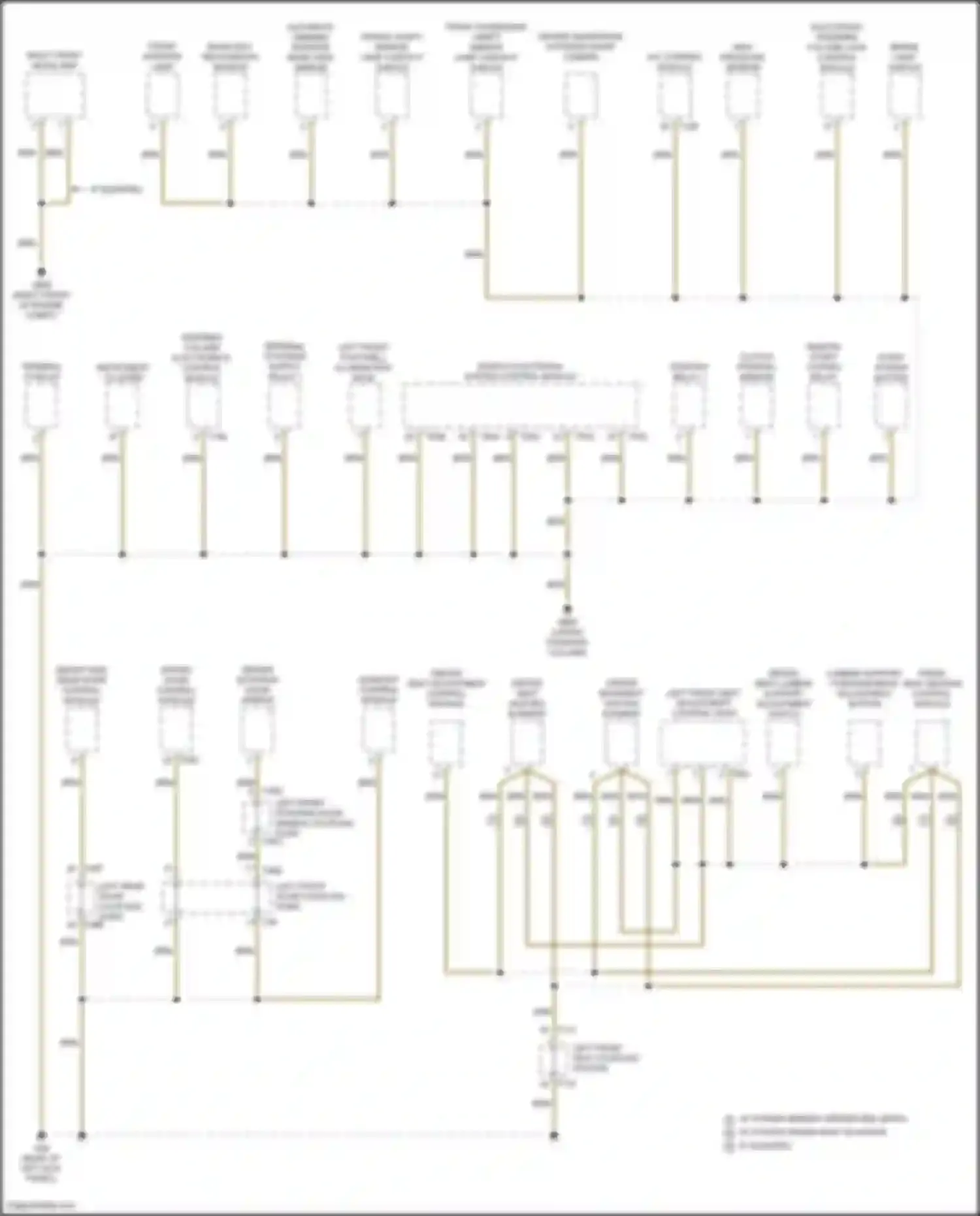 Passat Volkswagen B8 facelift (2019-2024): Ground distribution circuit (2 of 4)