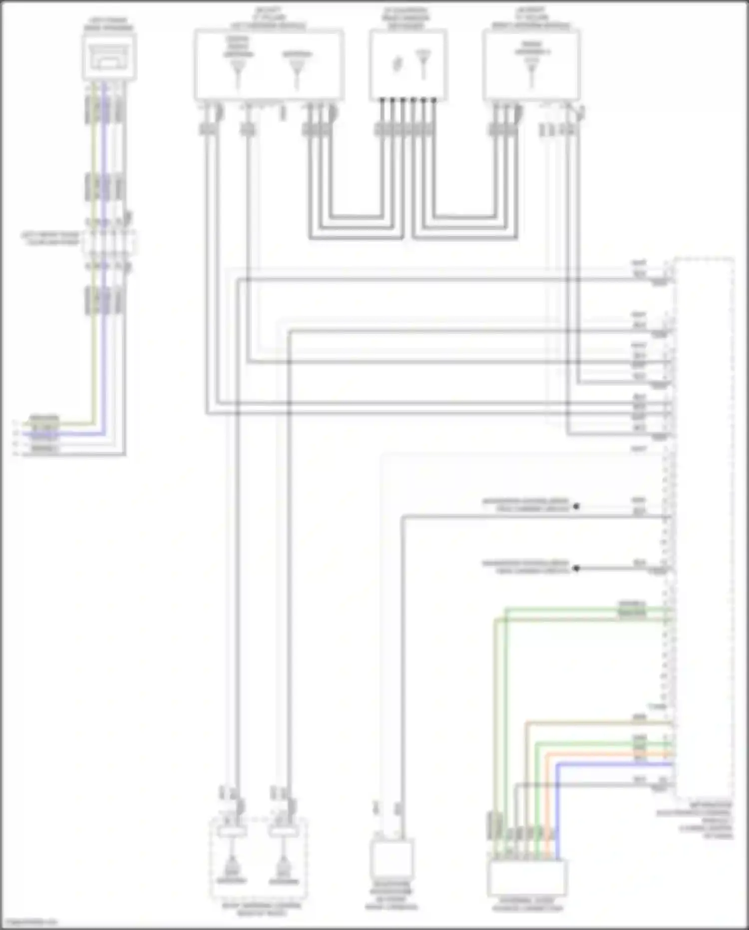 Passat Volkswagen B8 facelift (2019-2024): Navigation circuit, w/ amplifier (2 of 2)