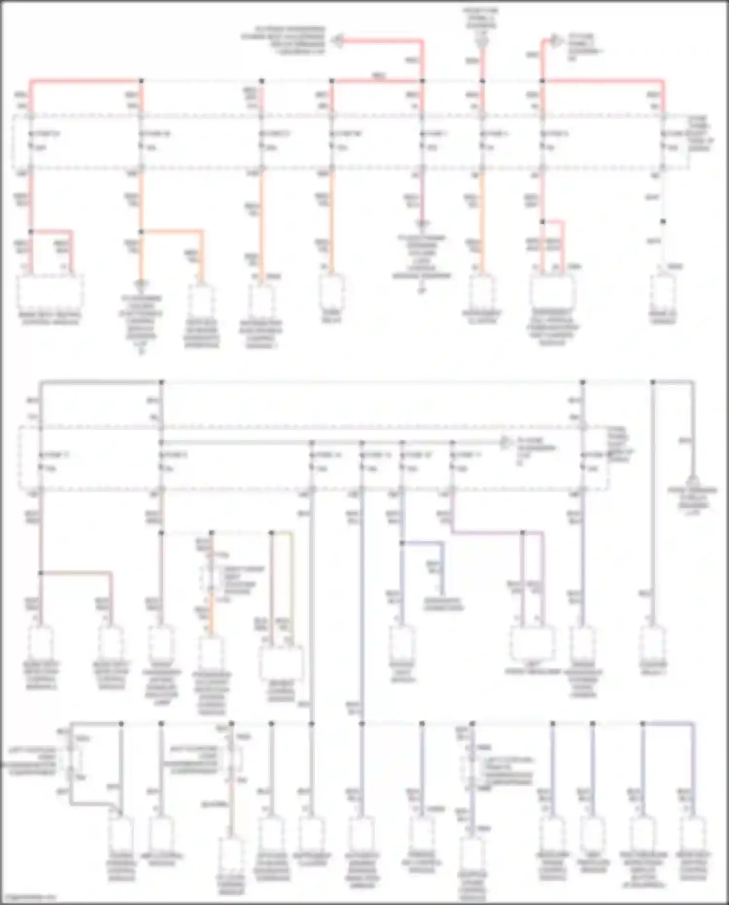 Passat Volkswagen B8 facelift (2019-2024): Power distribution circuit (2 of 5)