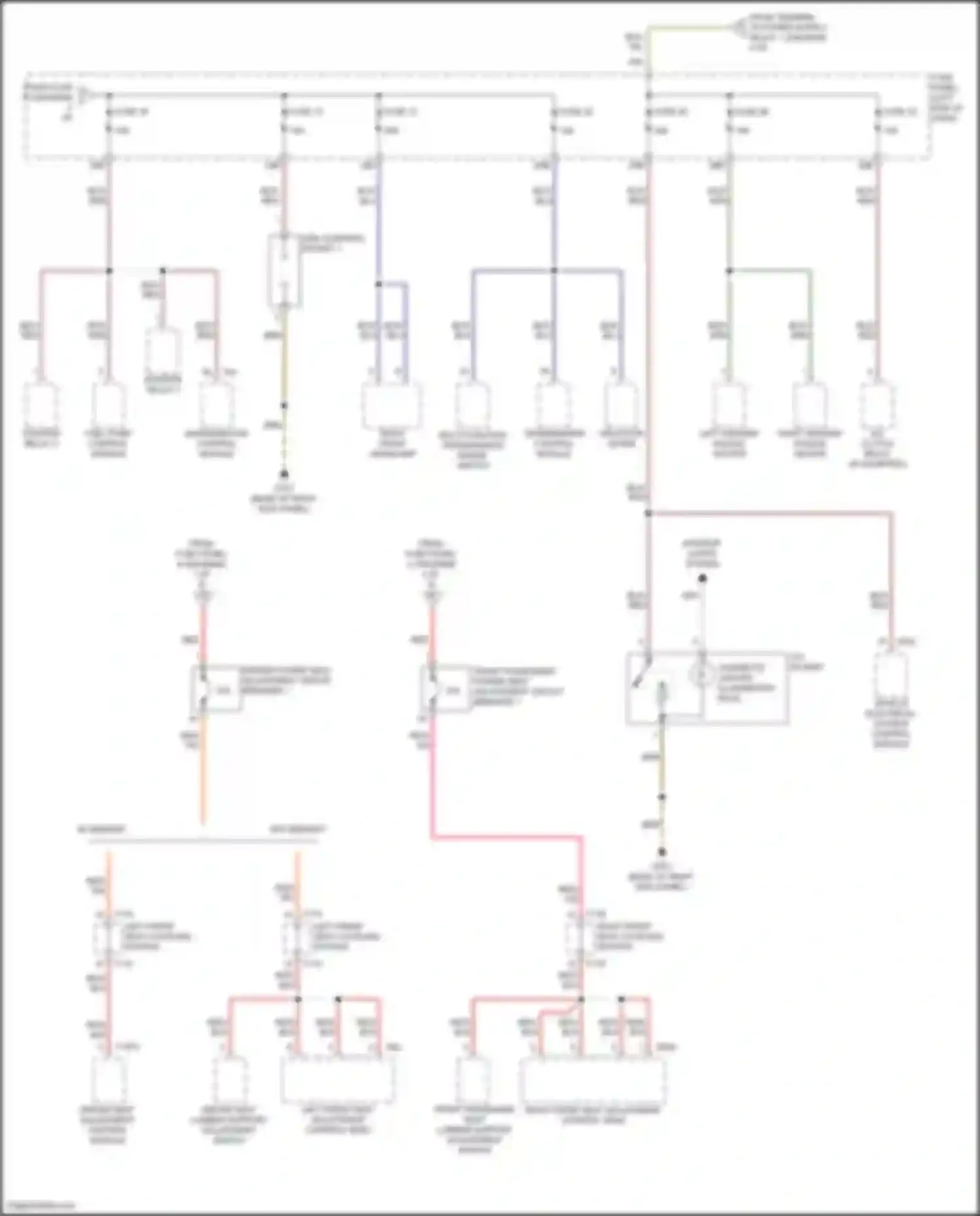Passat Volkswagen B8 facelift (2019-2024): Power distribution circuit (3 of 5)