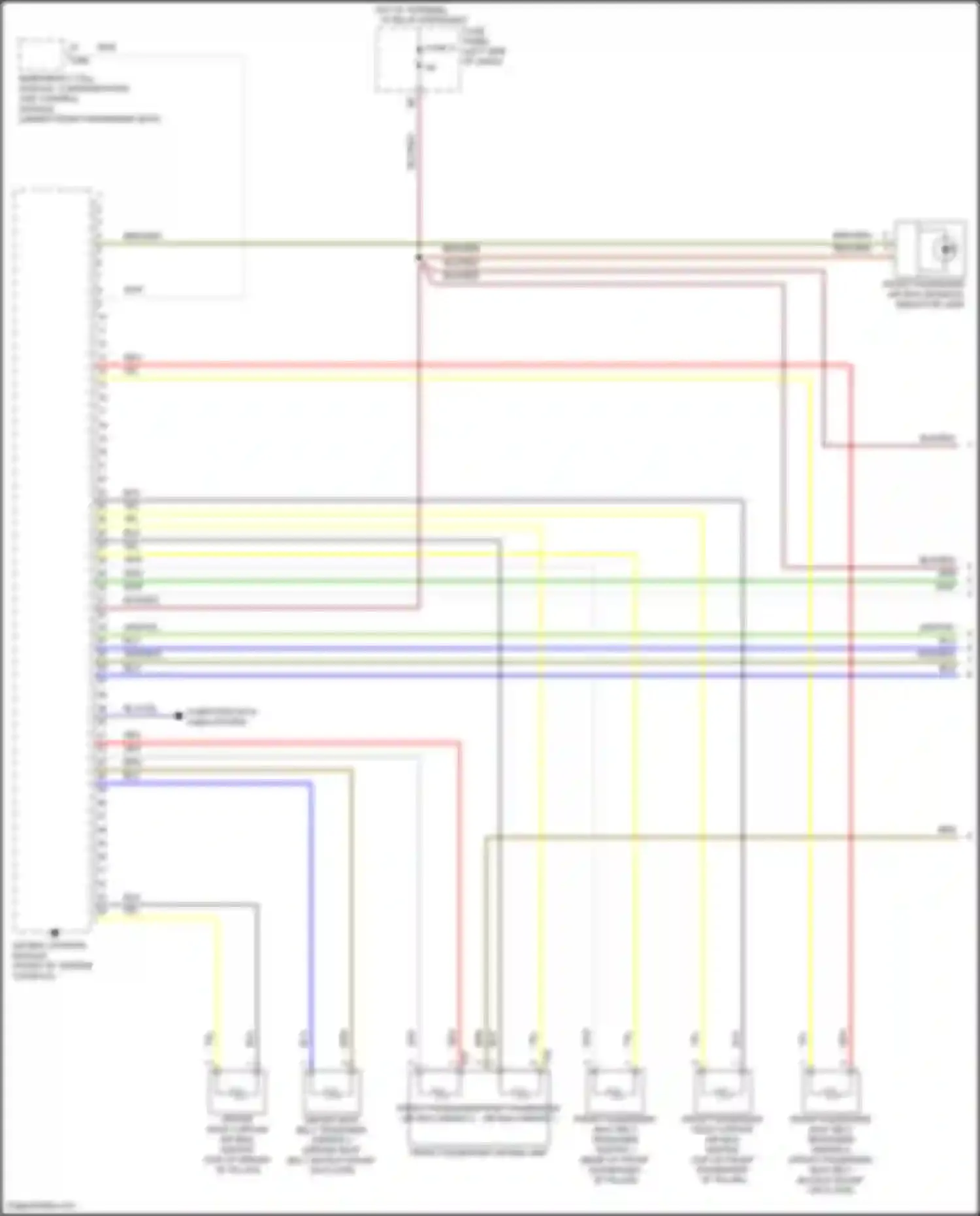 Passat Volkswagen B8 facelift (2019-2024): Supplemental restraints circuit (1 of 3)