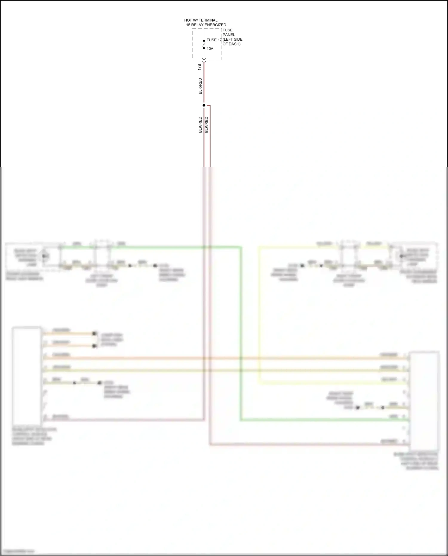 Wiring diagram blind spot detection control module for Volkswagen Passat B8 facelift (2019-2024) (1 of 3)