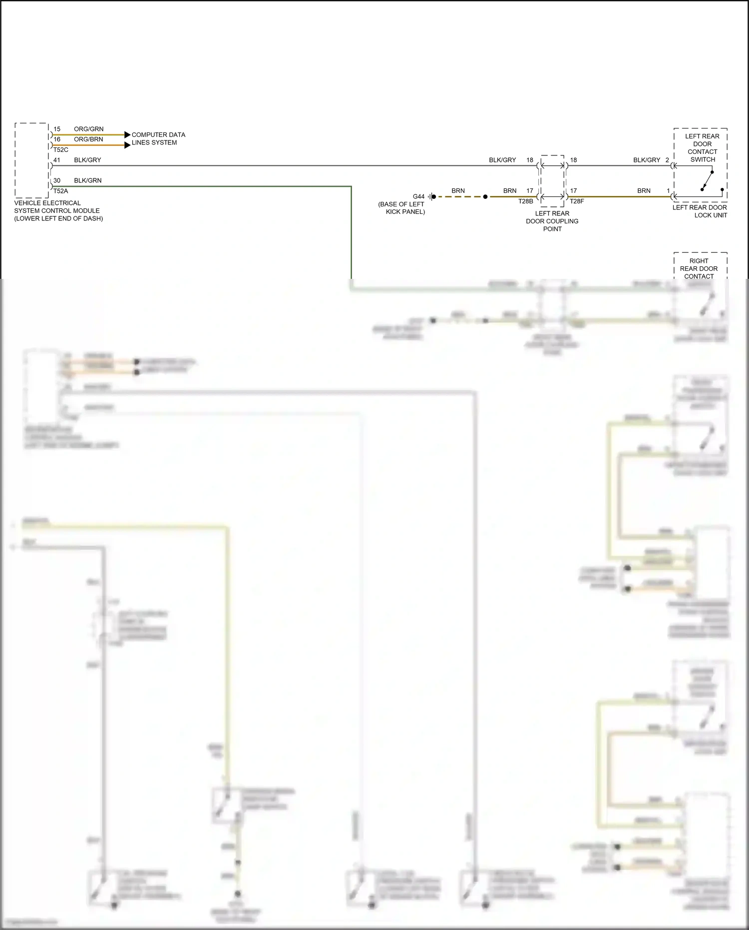 Wiring diagram computer data lines system for Volkswagen Passat B8 facelift (2019-2024) (25 of 64)