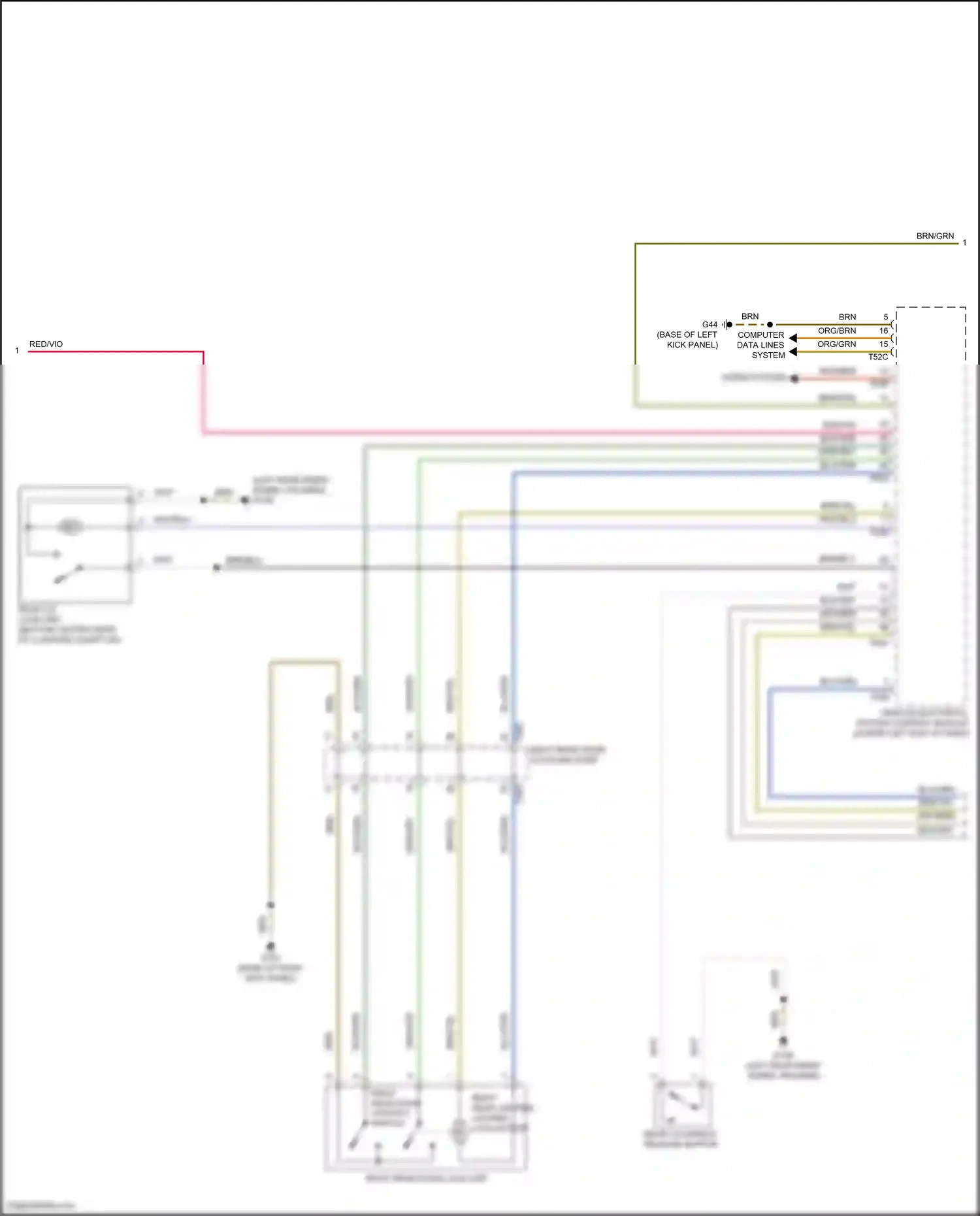 Wiring diagram computer data lines system for Volkswagen Passat B8 facelift (2019-2024) (6 of 64)