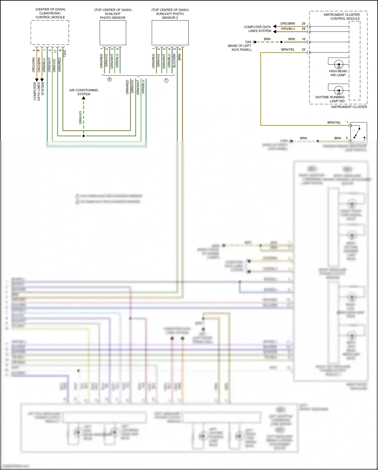 Wiring diagram data lines for Volkswagen Passat B8 facelift (2019-2024) (1 of 1)