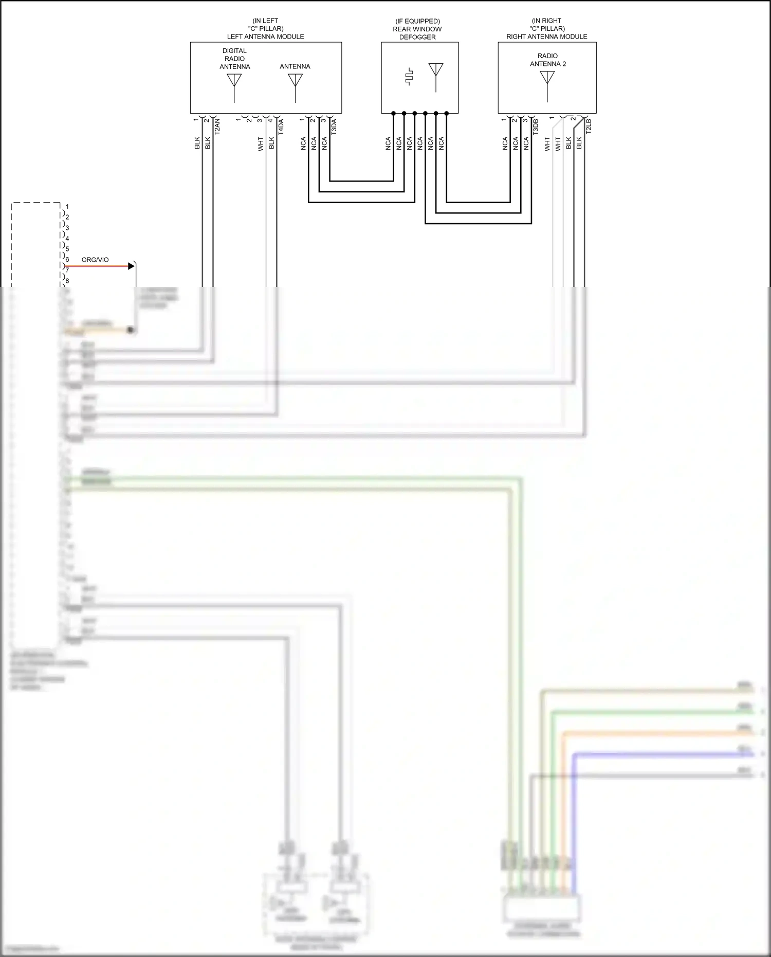Wiring diagram external audio source connection for Volkswagen Passat B8 facelift (2019-2024) (1 of 4)
