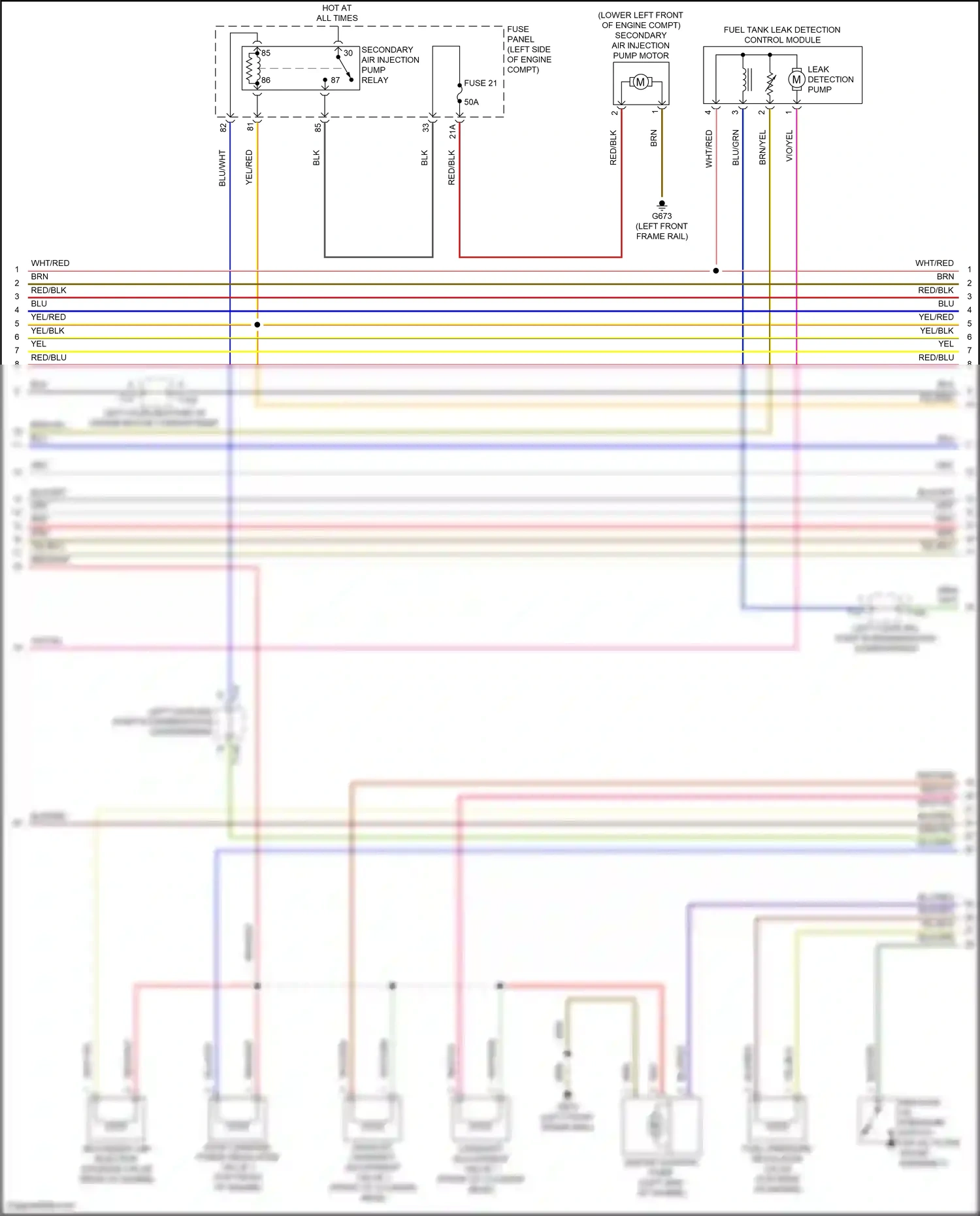 Wiring diagram fuse panel b for Volkswagen Passat B8 facelift (2019-2024) (23 of 24)