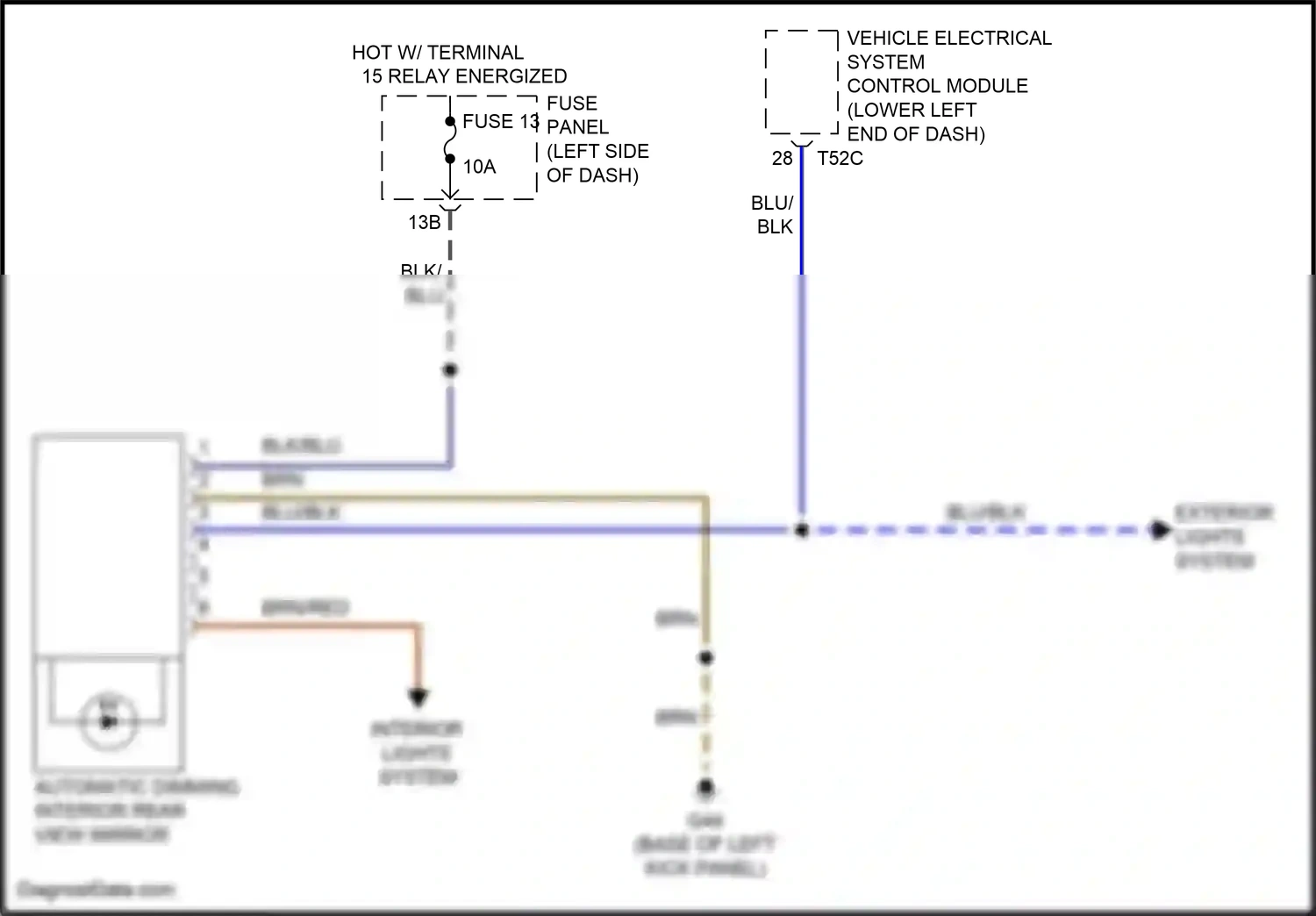 Wiring diagram fuse panel c for Volkswagen Passat B8 facelift (2019-2024) (41 of 56)