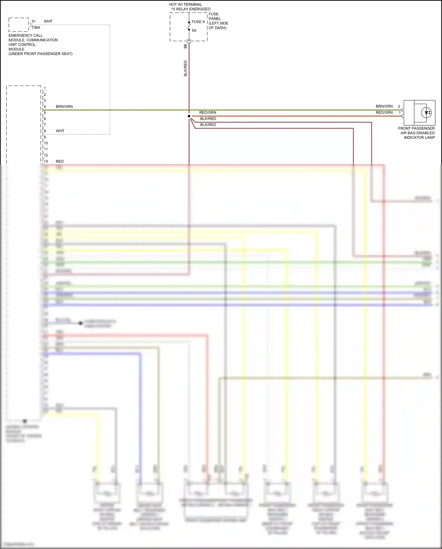 Wiring diagram fuse panel c for Volkswagen Passat B8 facelift (2019-2024) (49 of 56)