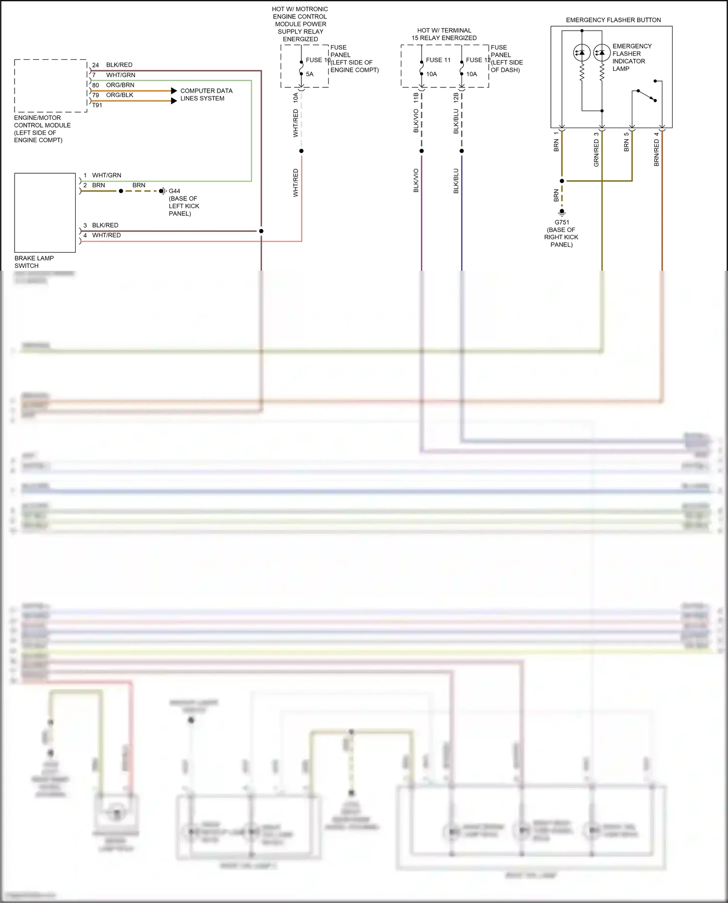 Wiring diagram fuse panel c for Volkswagen Passat B8 facelift (2019-2024) (46 of 56)