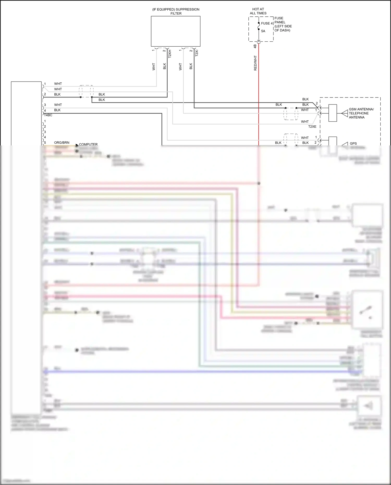 Wiring diagram fuse panel c for Volkswagen Passat B8 facelift (2019-2024) (25 of 56)