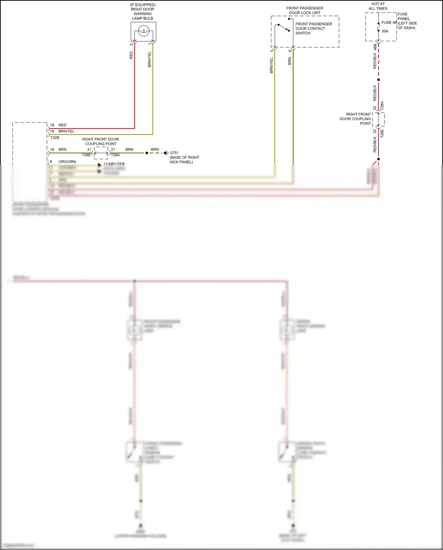 Wiring diagram fuse panel c for Volkswagen Passat B8 facelift (2019-2024) (44 of 56)