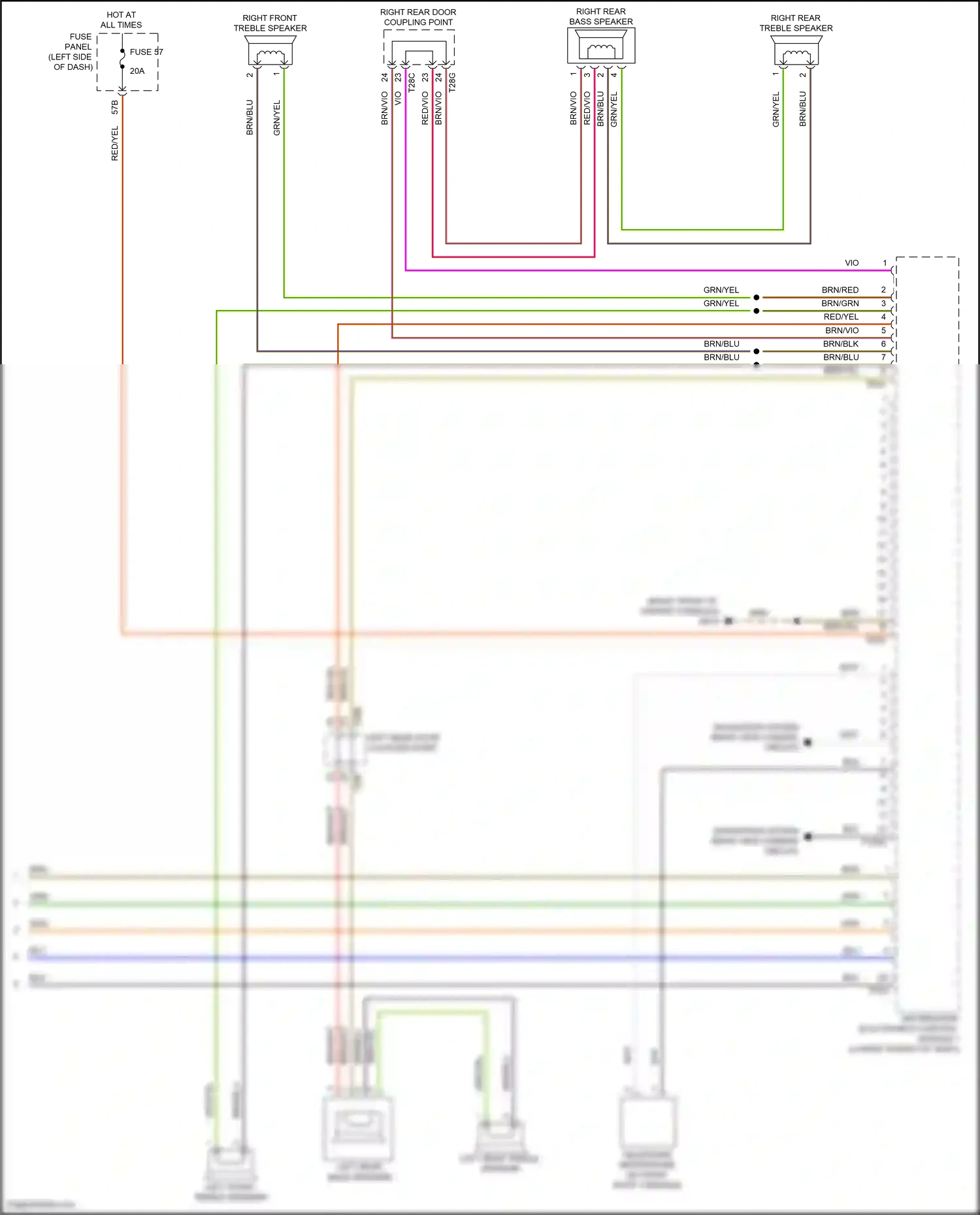 Wiring diagram information electronics control module 1 for Volkswagen Passat B8 facelift (2019-2024) (5 of 14)