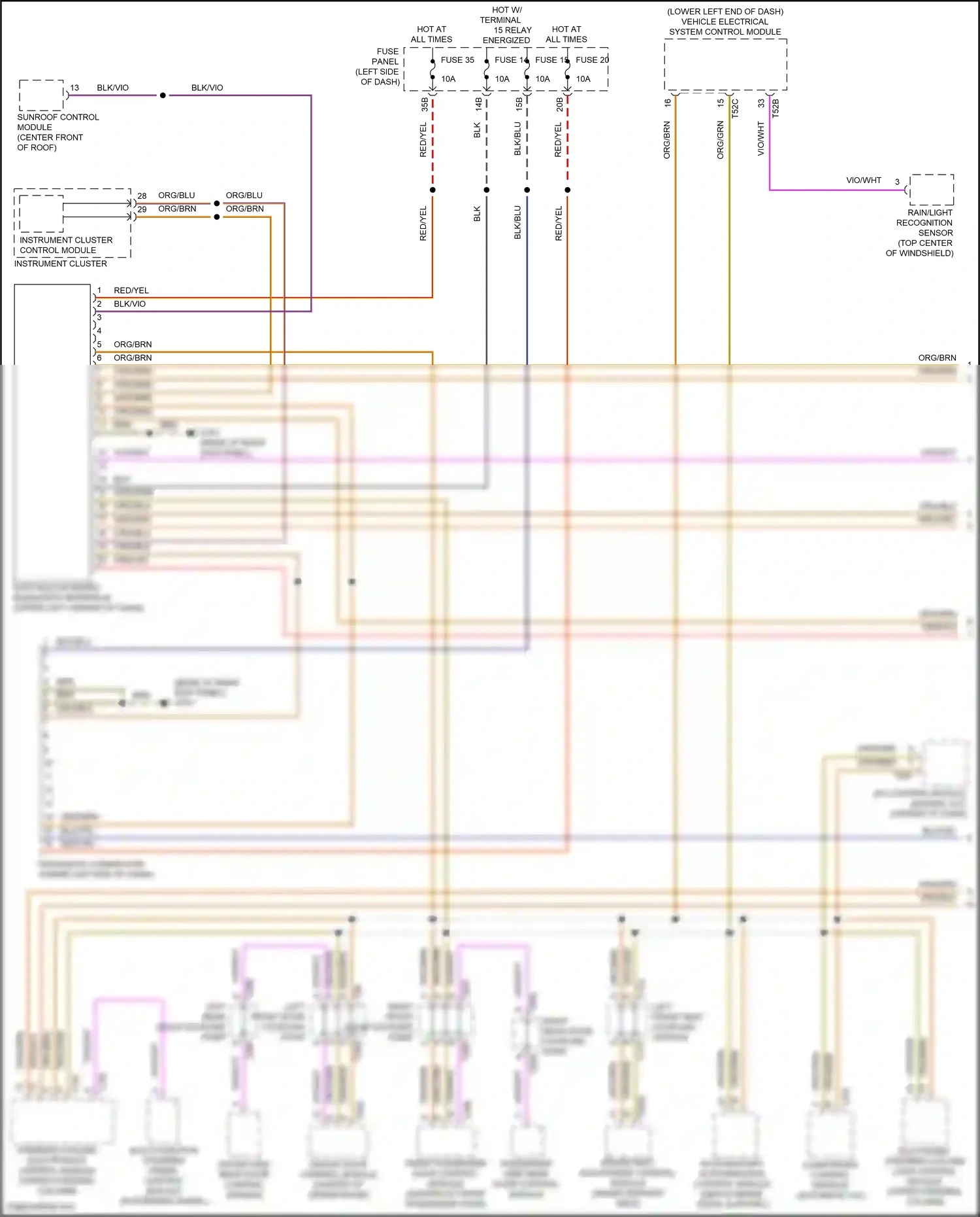 Wiring diagram steering column electronics control module for Volkswagen Passat B8 facelift (2019-2024) (11 of 16)