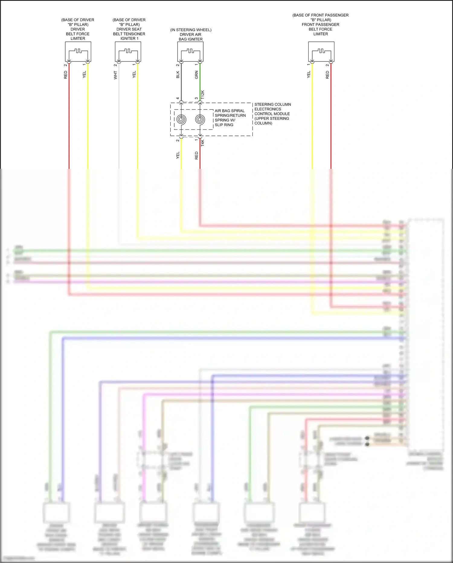Wiring diagram steering column electronics control module for Volkswagen Passat B8 facelift (2019-2024) (14 of 16)