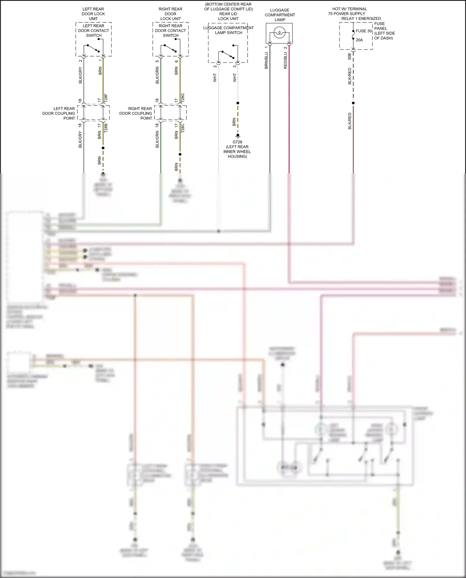 Wiring diagram vehicle electrical system control module for Volkswagen Passat B8 facelift (2019-2024) (24 of 28)