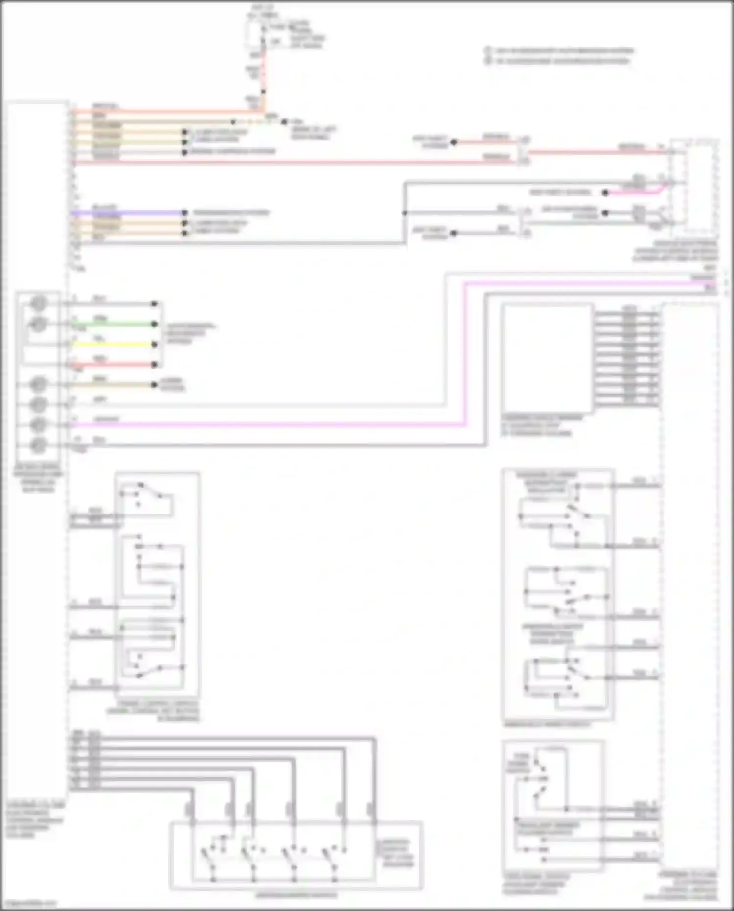 Passat Volkswagen B8 (2014-2020): Steering column electronic systems control module circuit (1 of 2)