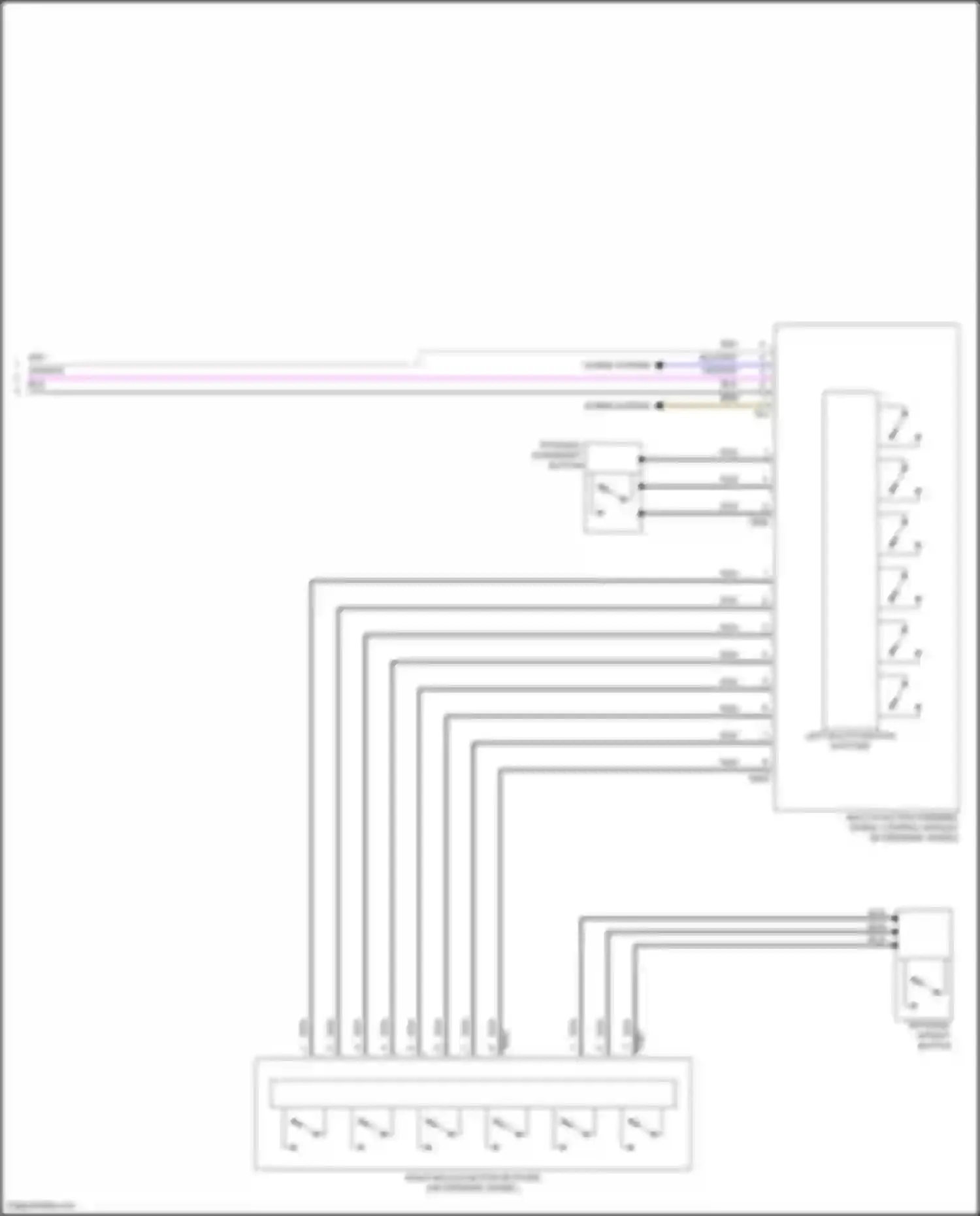 Passat Volkswagen B8 (2014-2020): Steering column electronic systems control module circuit (2 of 2)