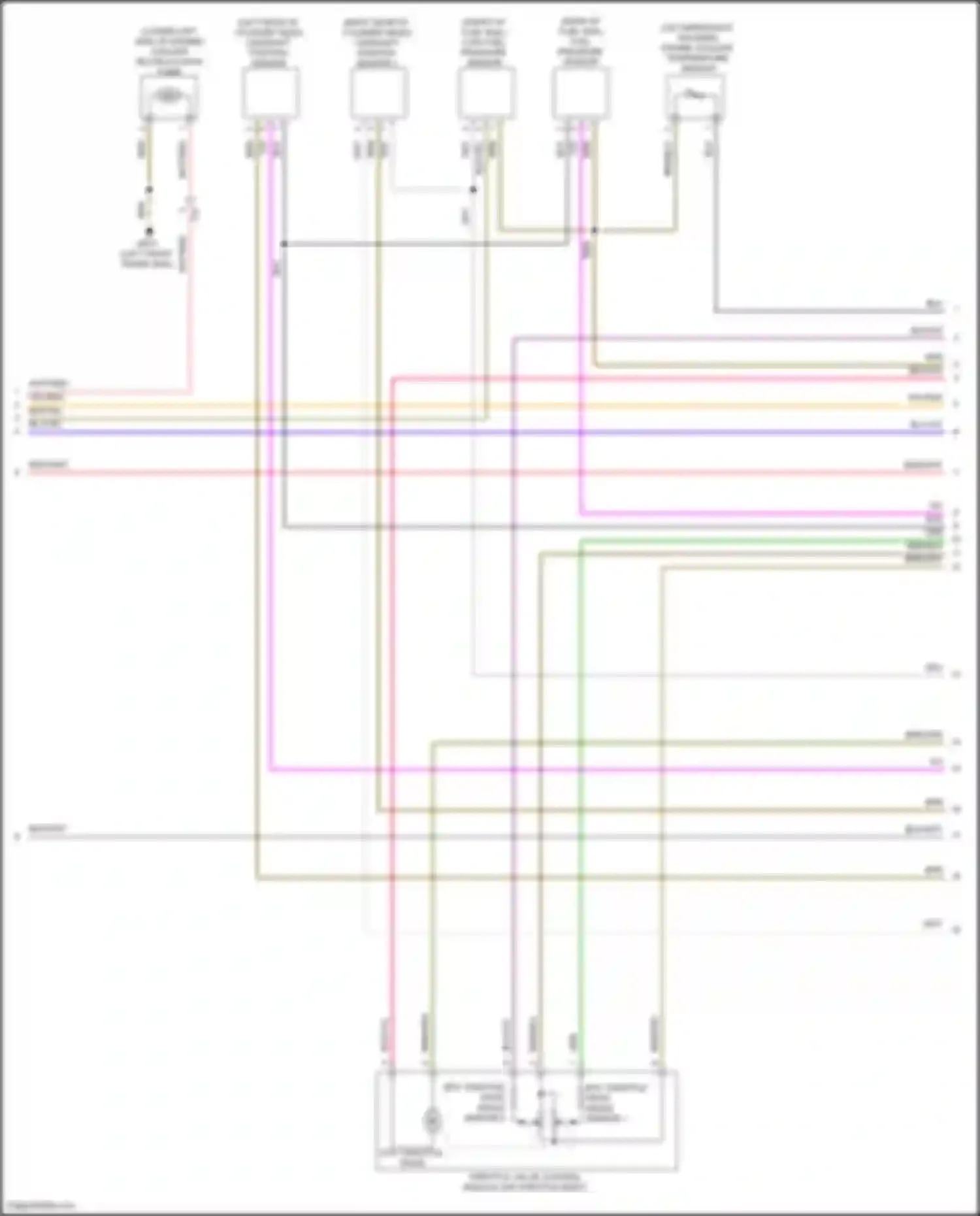 Passat Volkswagen B8 (2014-2020): Wiring diagram engine performance 3.6l (5 of 7)