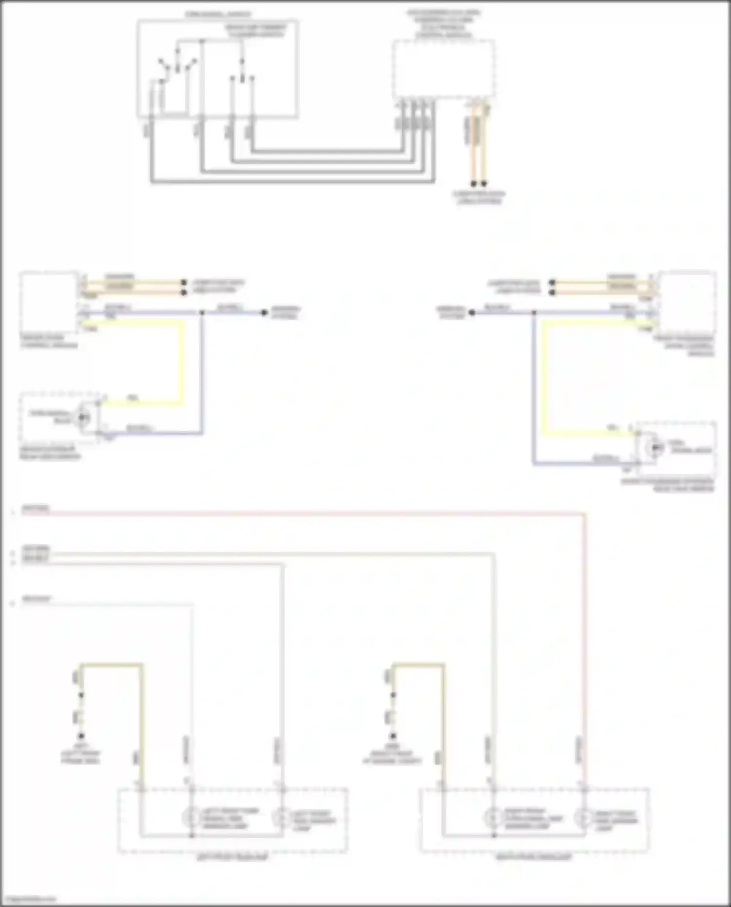 Passat Volkswagen B8 (2014-2020): Exterior lamps circuit, w/o led headlamps (3 of 3)