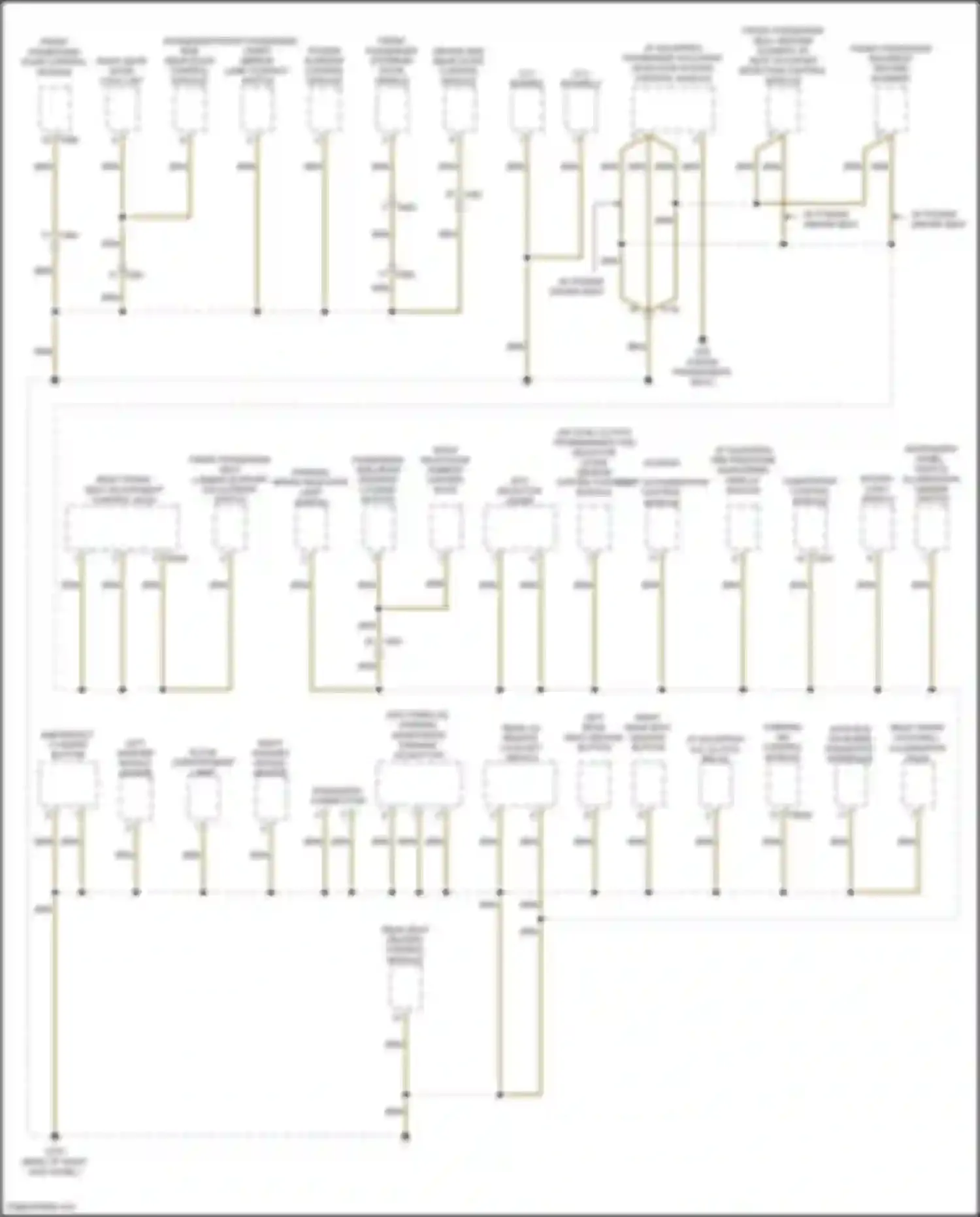 Passat Volkswagen B8 (2014-2020): Ground distribution circuit (1 of 5)