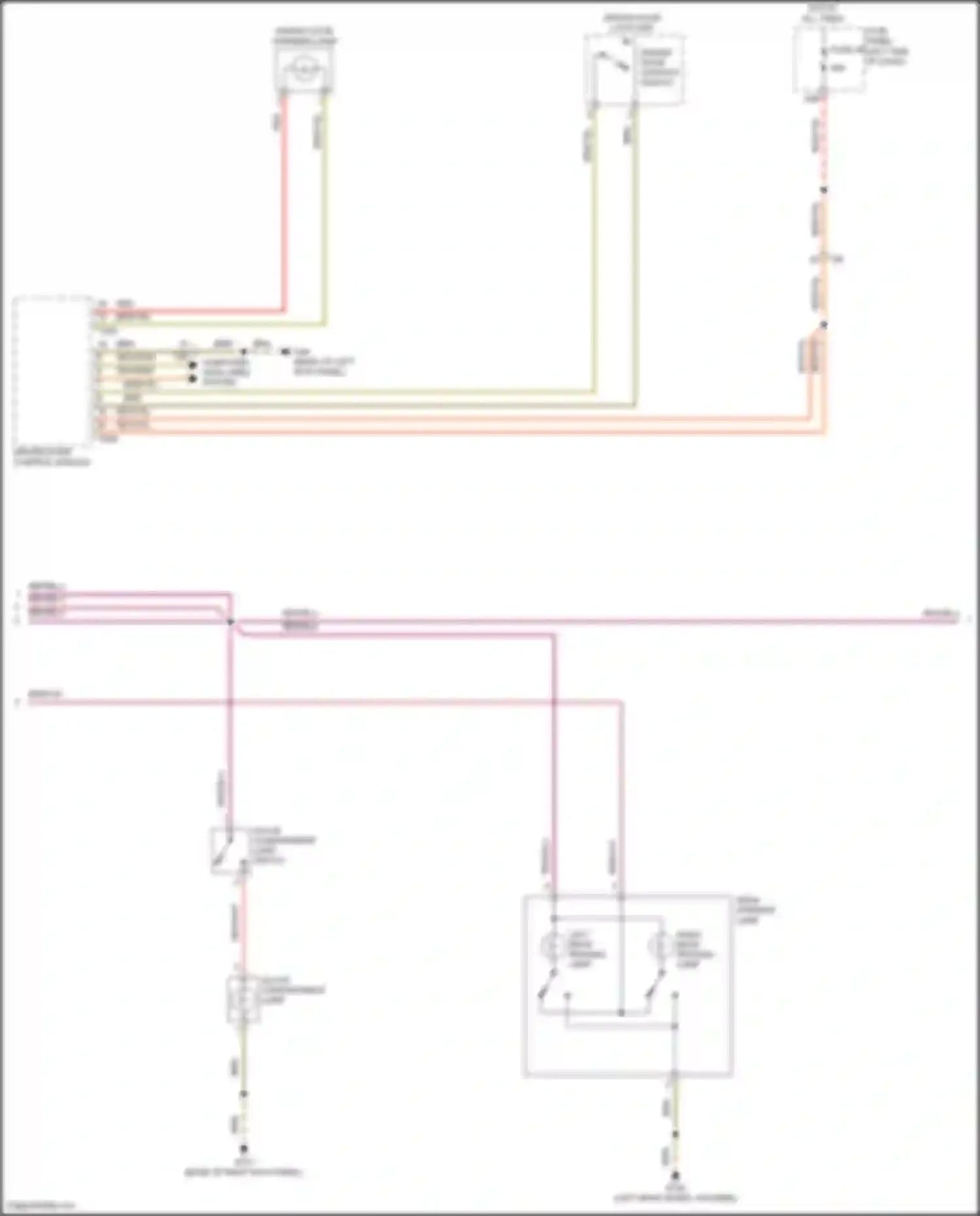 Passat Volkswagen B8 (2014-2020): Courtesy lamps circuit (2 of 3)