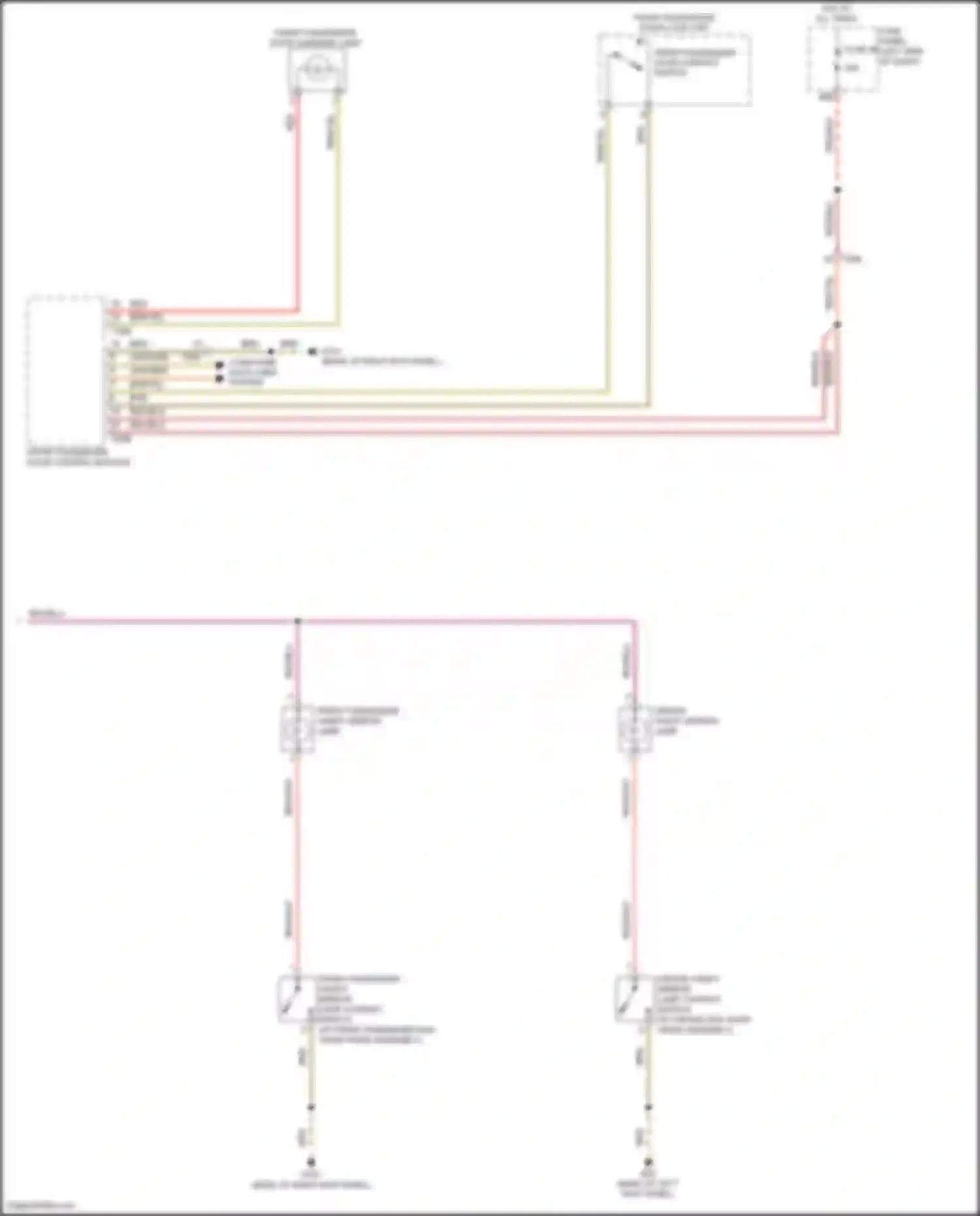 Passat Volkswagen B8 (2014-2020): Courtesy lamps circuit (3 of 3)