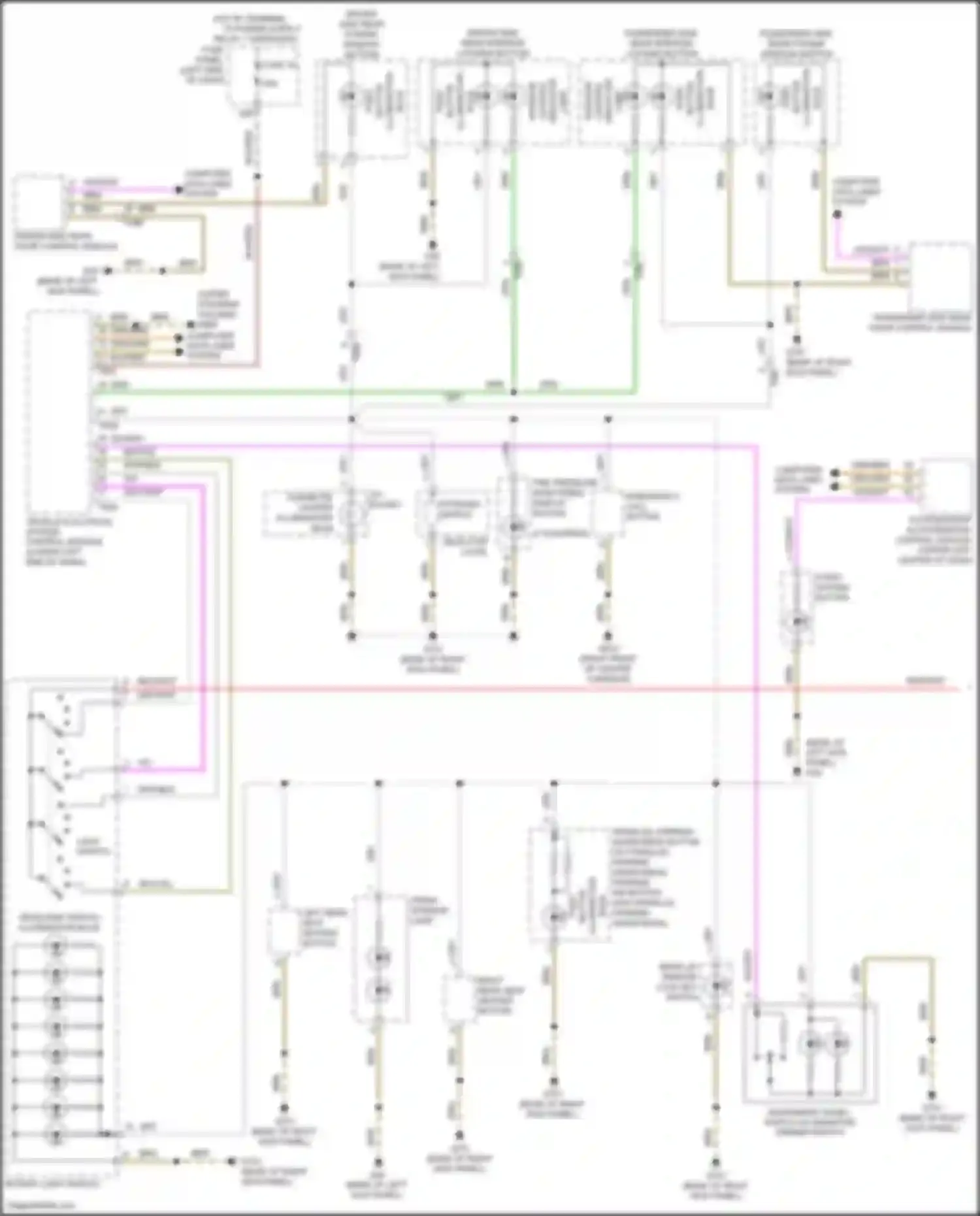 Passat Volkswagen B8 (2014-2020): Instrument illumination circuit (1 of 2)