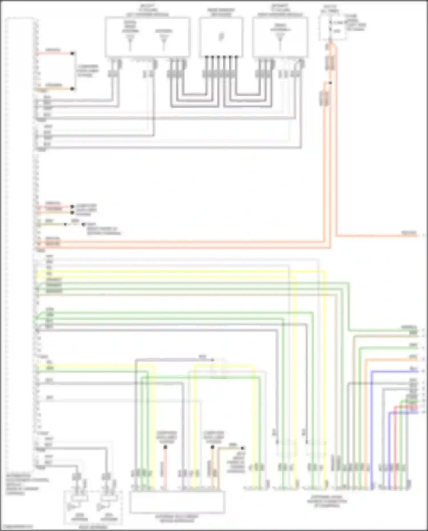Passat Volkswagen B8 (2014-2020): Navigation circuit, w/o amplifier (1 of 2)