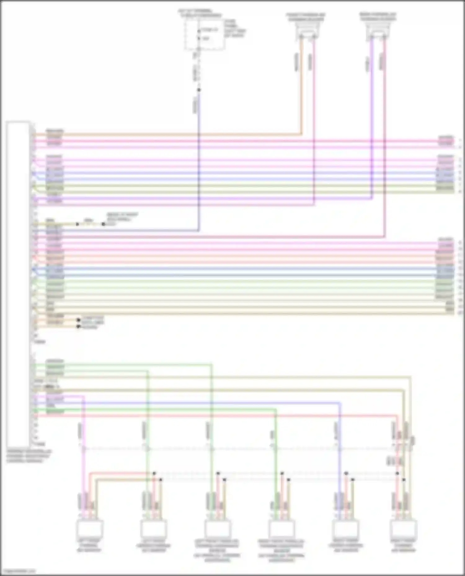 Passat Volkswagen B8 (2014-2020): Parking assistant circuit (1 of 2)