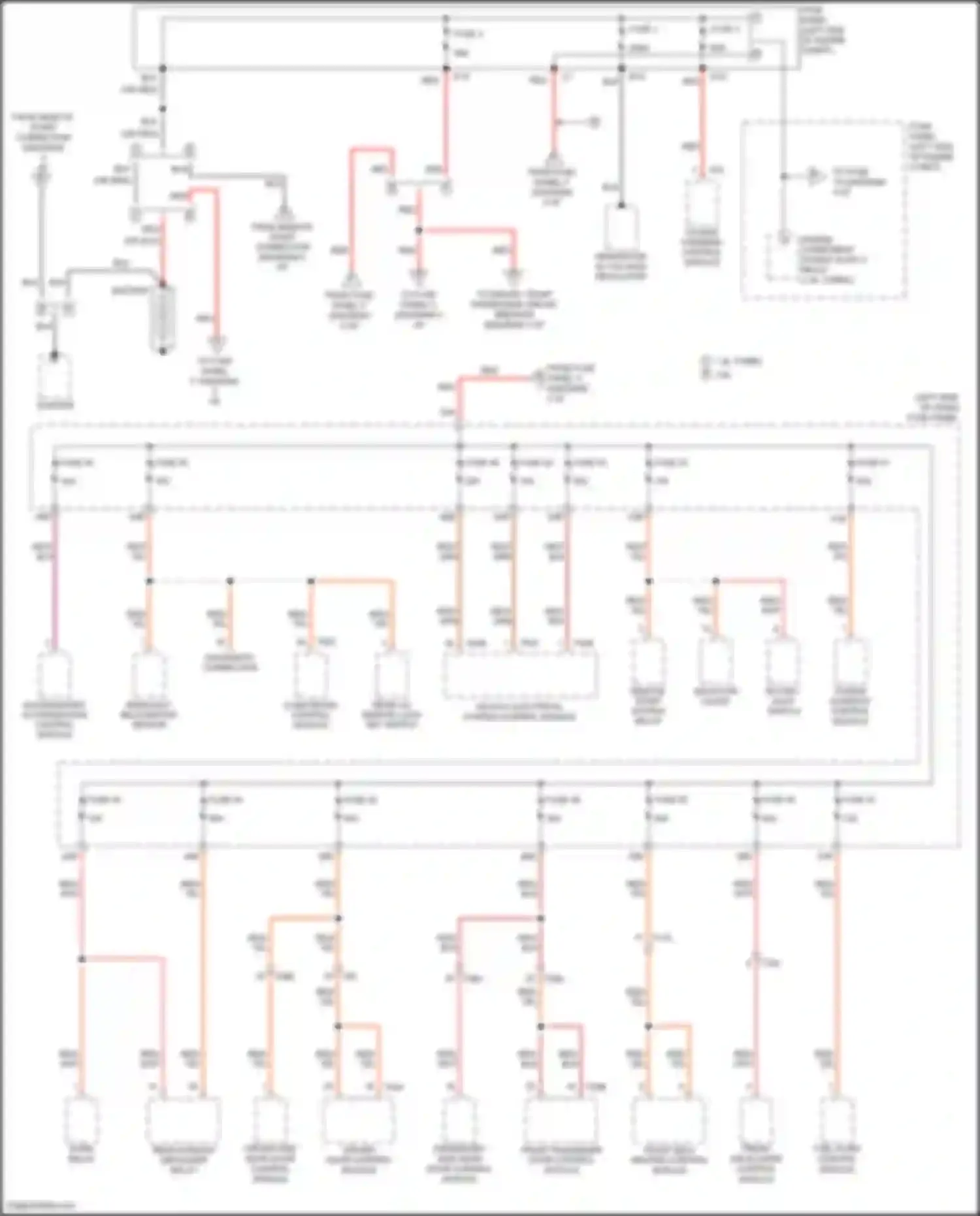 Passat Volkswagen B8 (2014-2020): Power distribution circuit (1 of 5)
