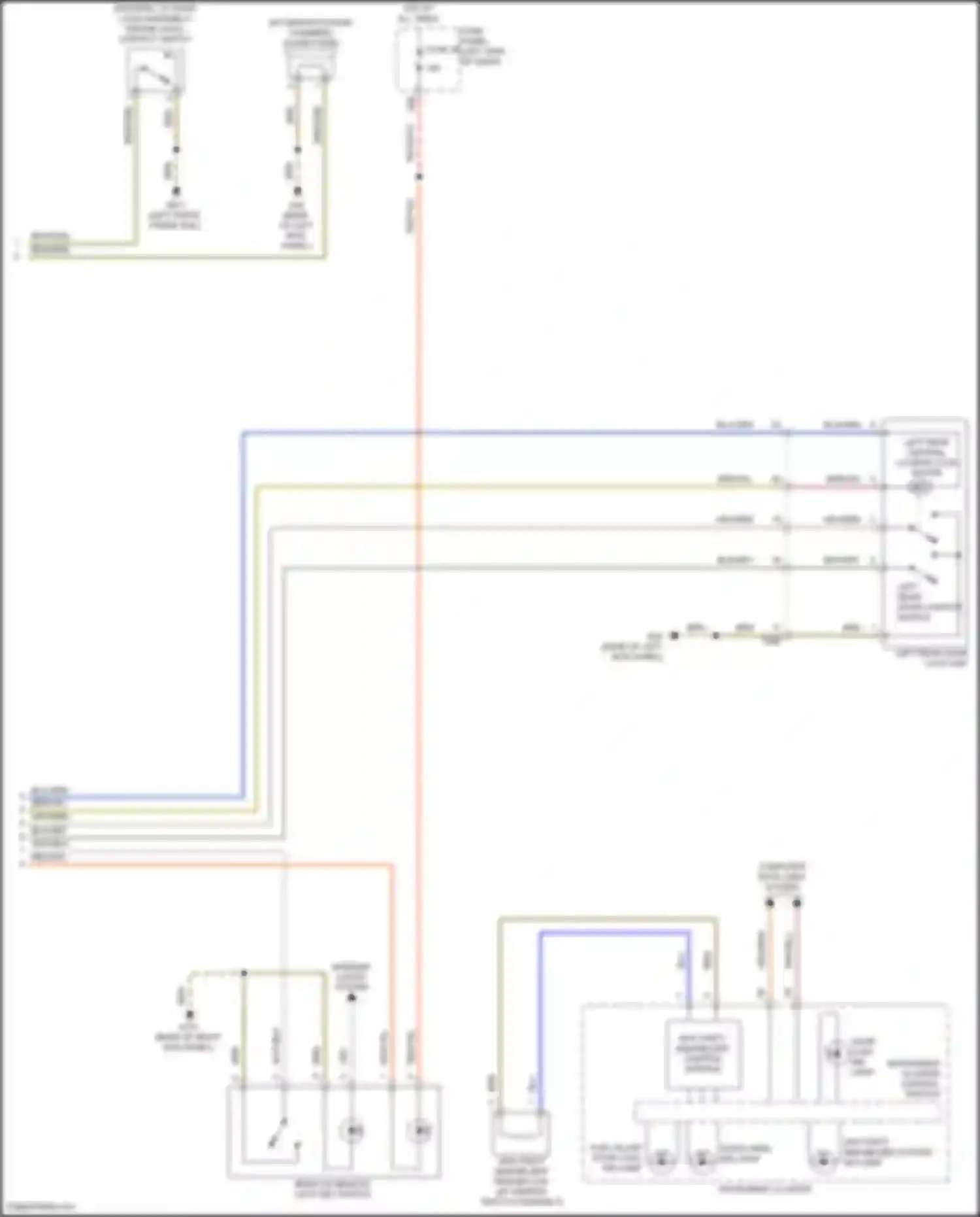Passat Volkswagen B8 (2014-2020): Power door locks circuit (3 of 3)