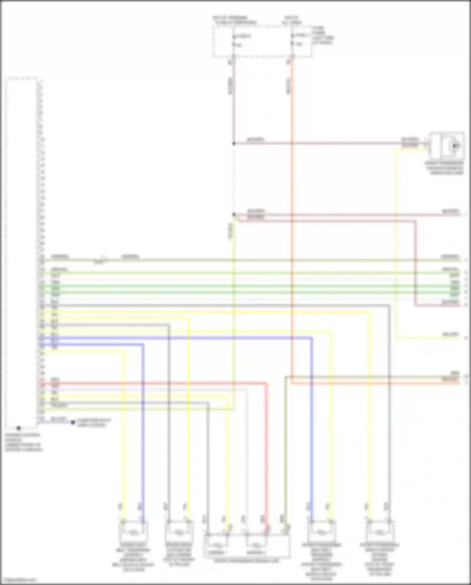 Passat Volkswagen B8 (2014-2020): Supplemental restraints circuit (1 of 3)